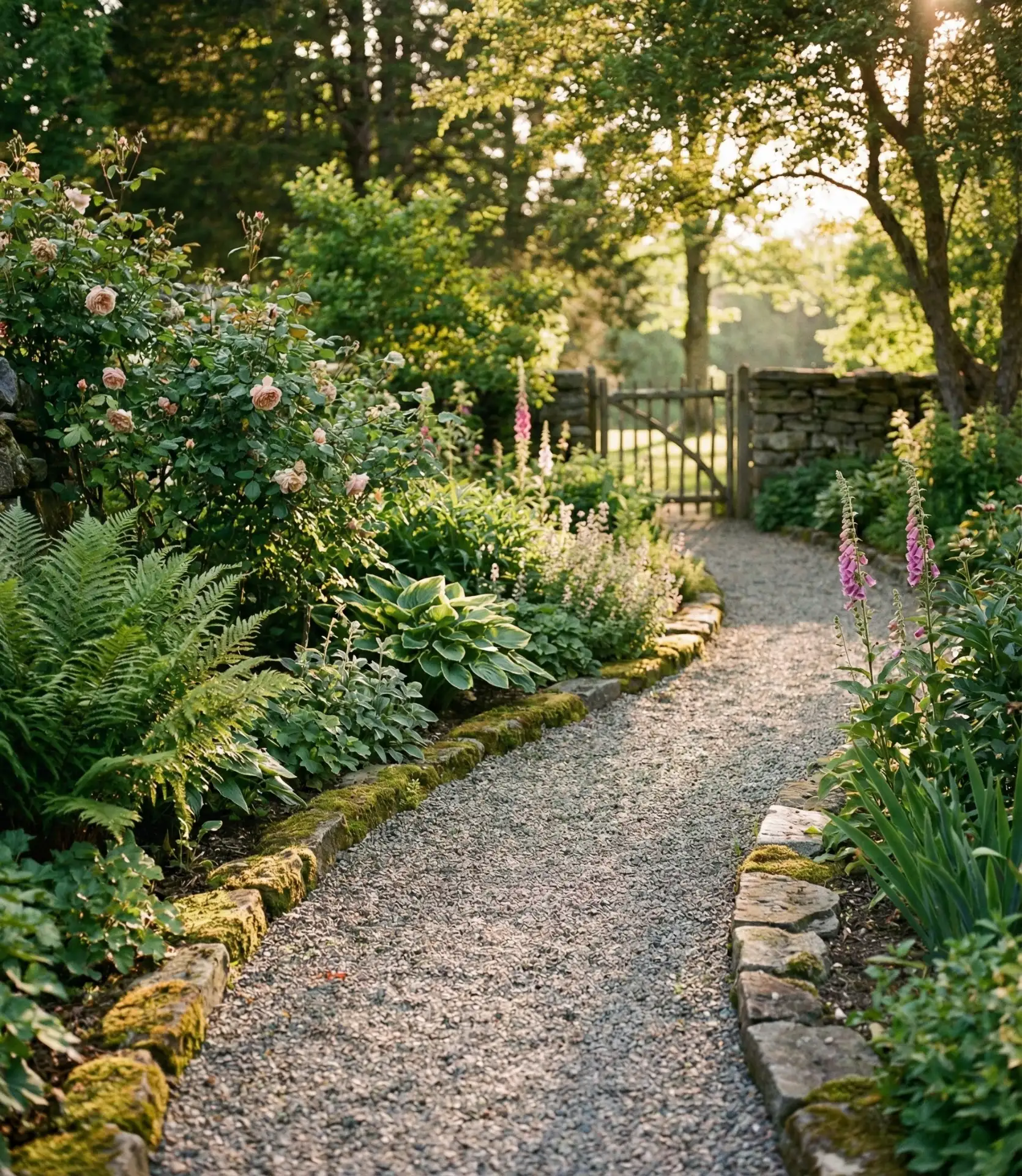 Gravel and Stone Border Pathway 1