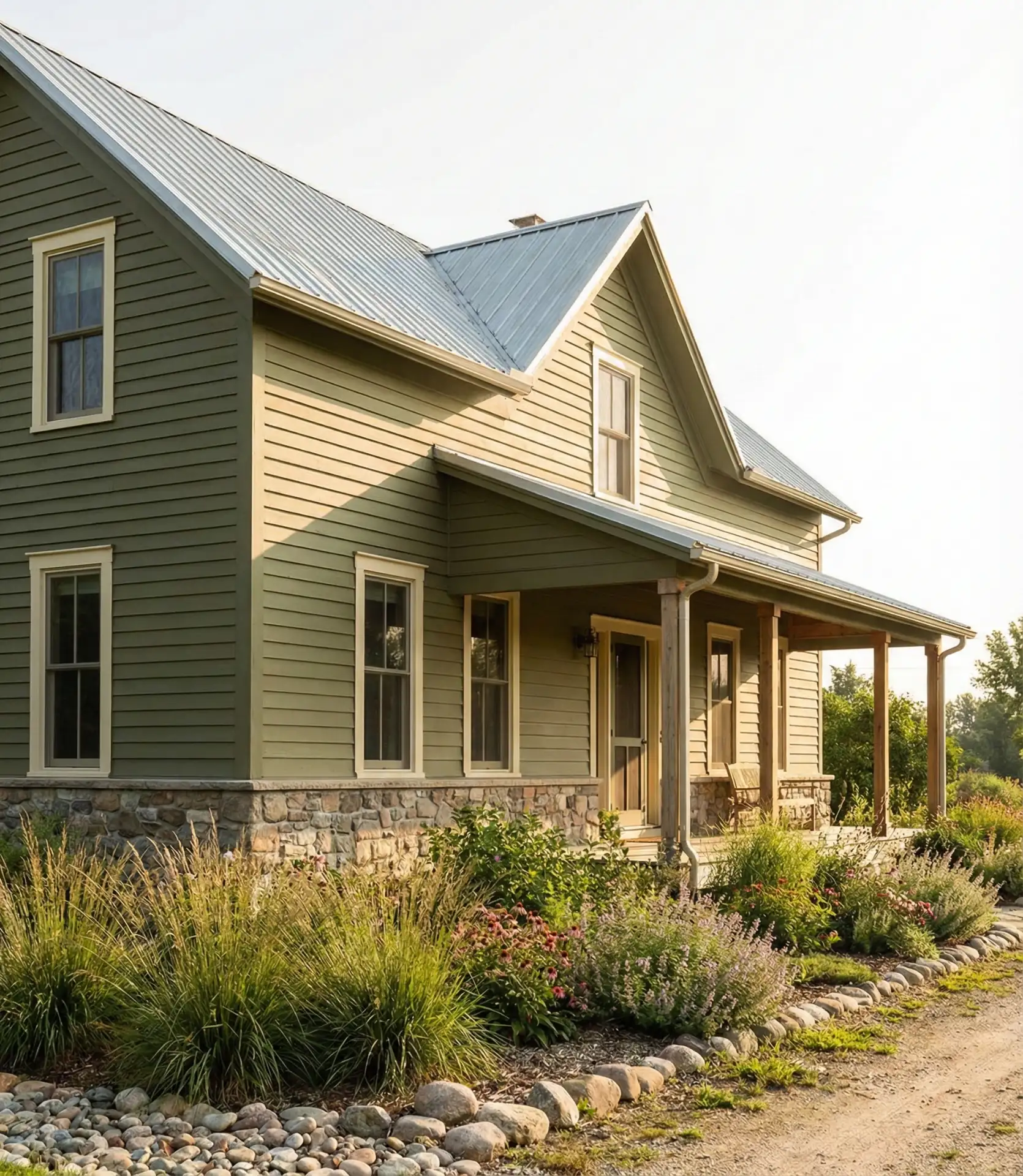 Green Sage Exterior with Cream Trim 1