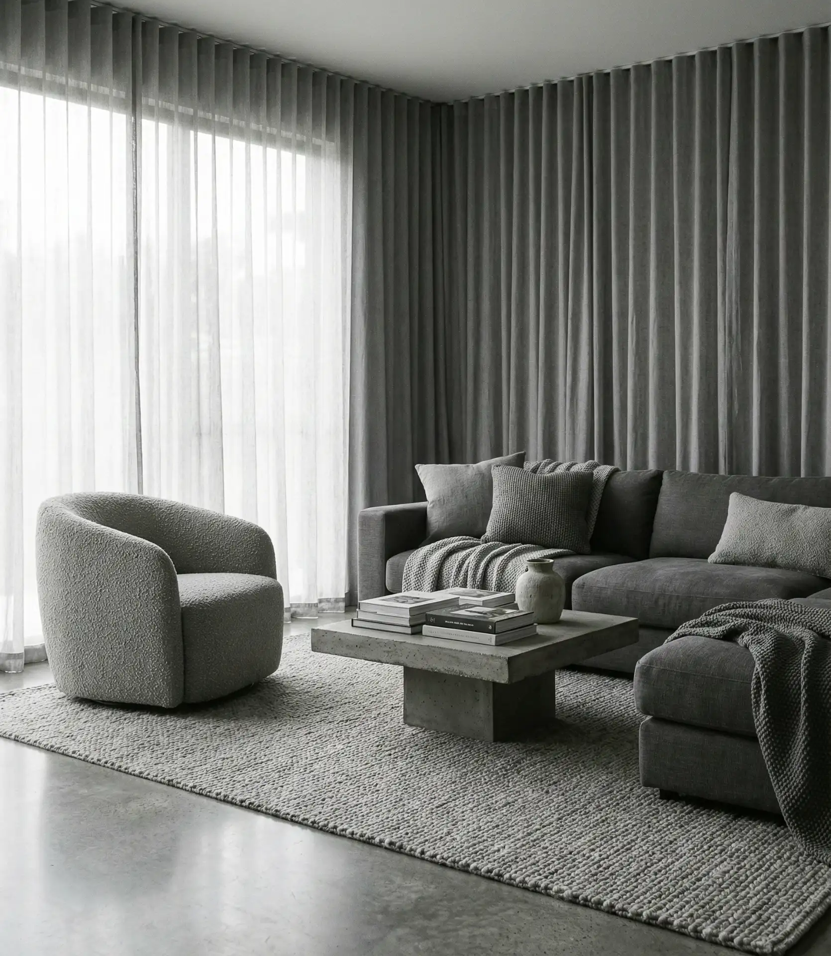 Grey Monochrome with Pops of Texture 1