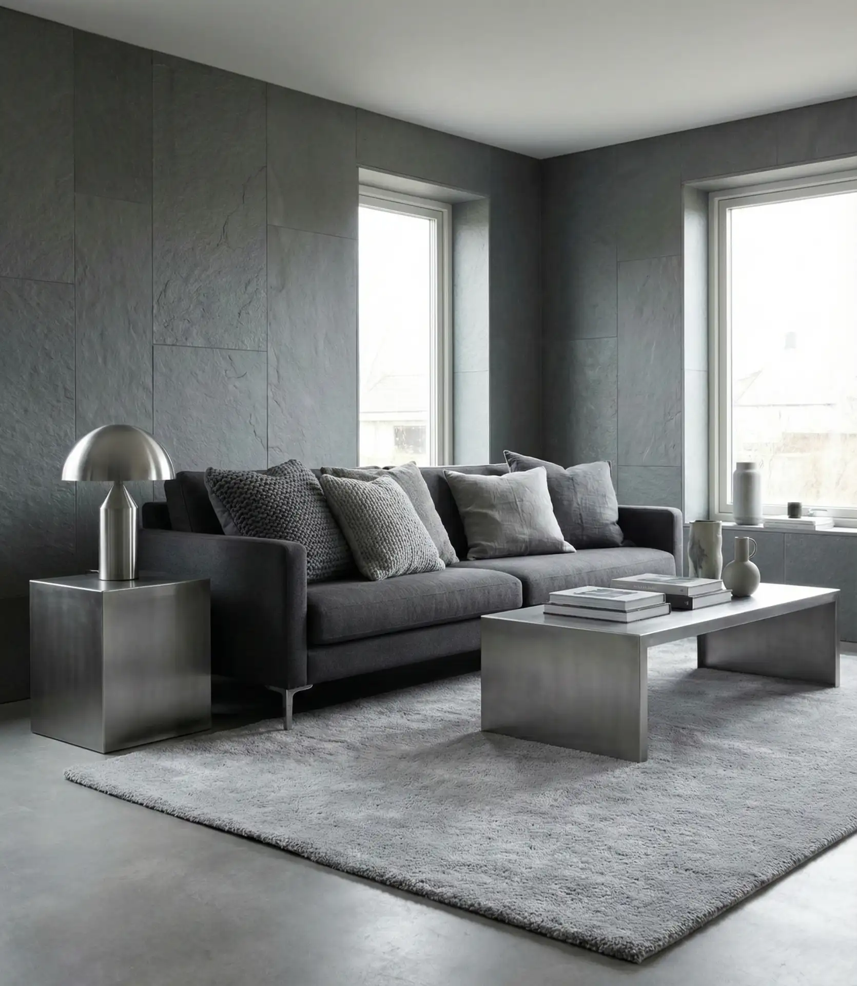 Grey Monochrome with Pops of Texture 2