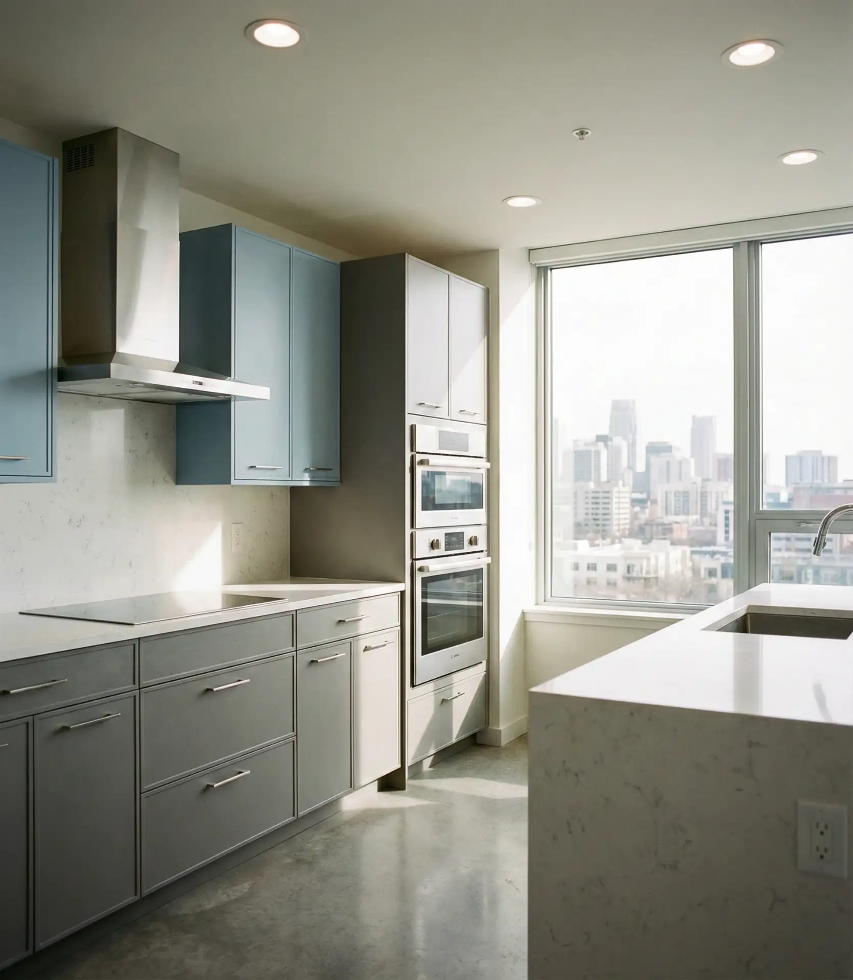 Grey and Blue Modern Minimalism 1