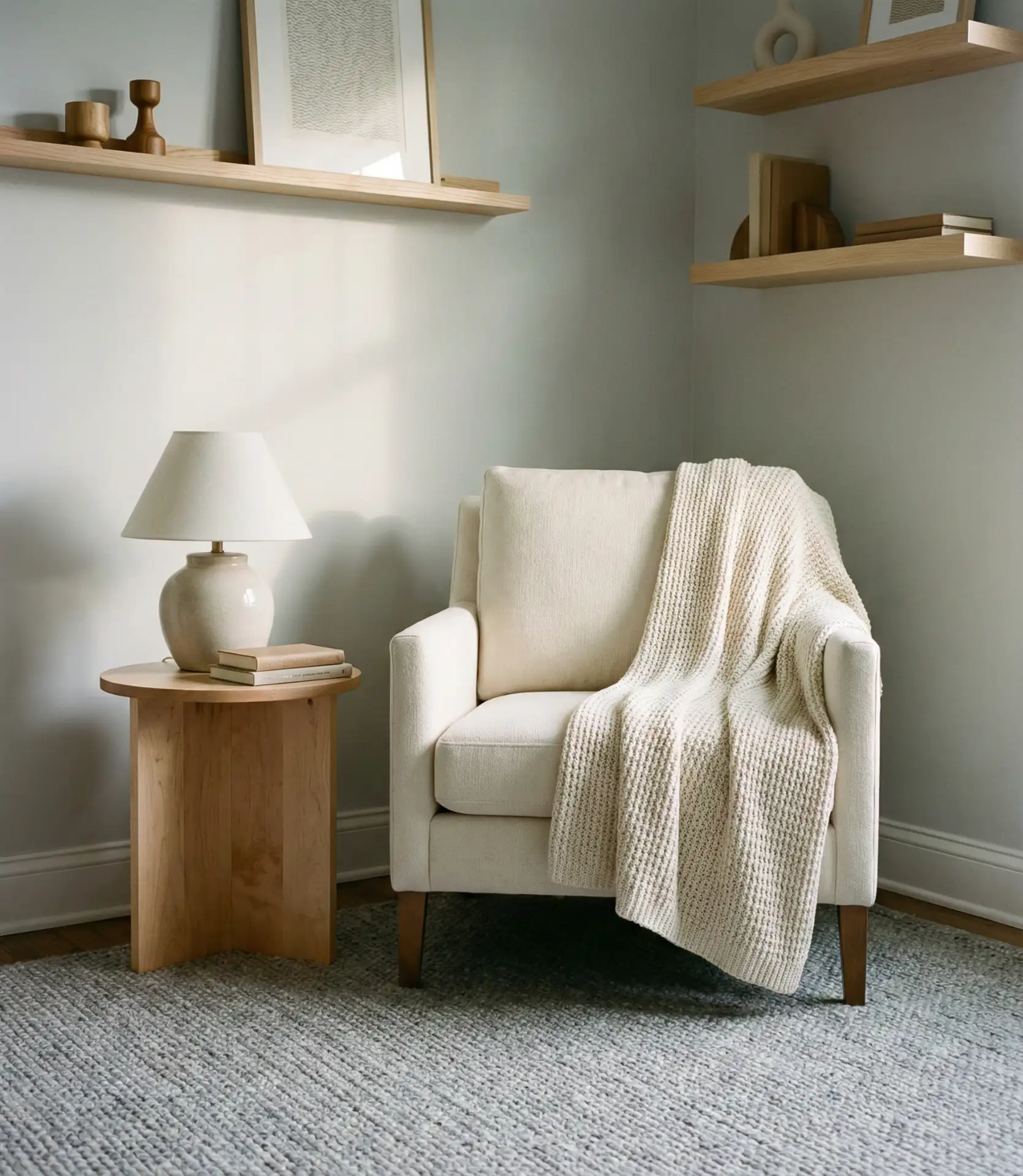 Grey and Cream with Natural Wood 2