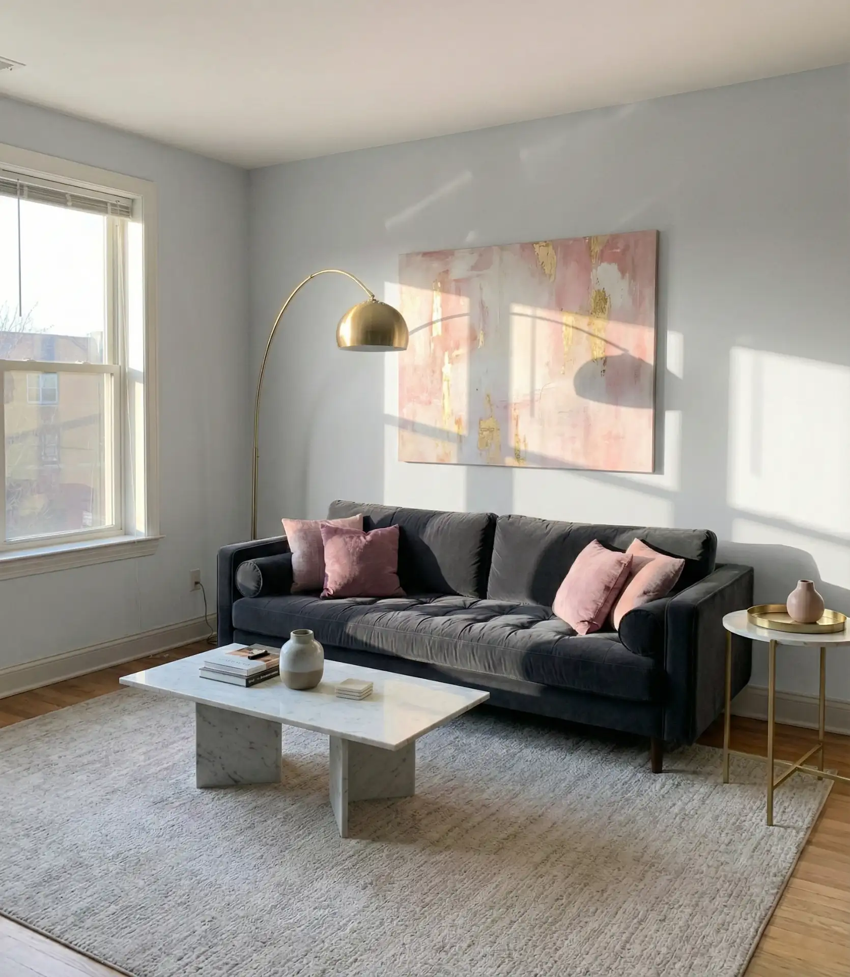 Grey and Pink Modern Feminine Touch 1