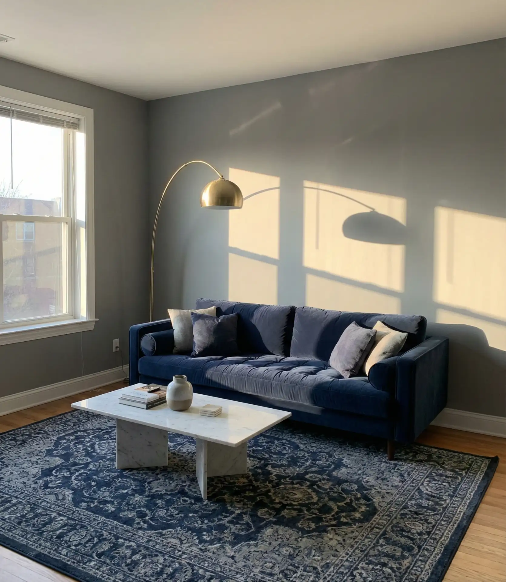 Grey with Navy Blue Accents 2