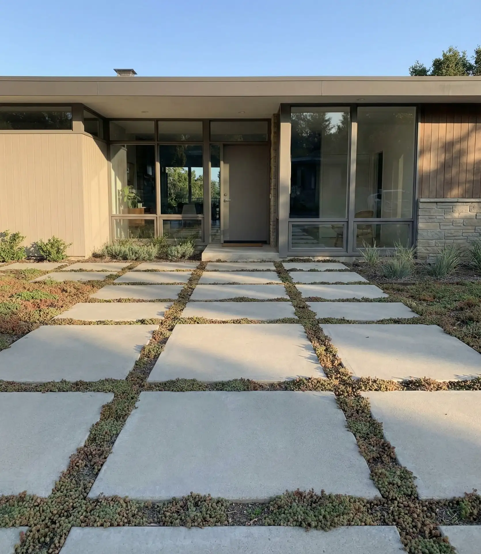 Grid Pattern Square Pavers 1