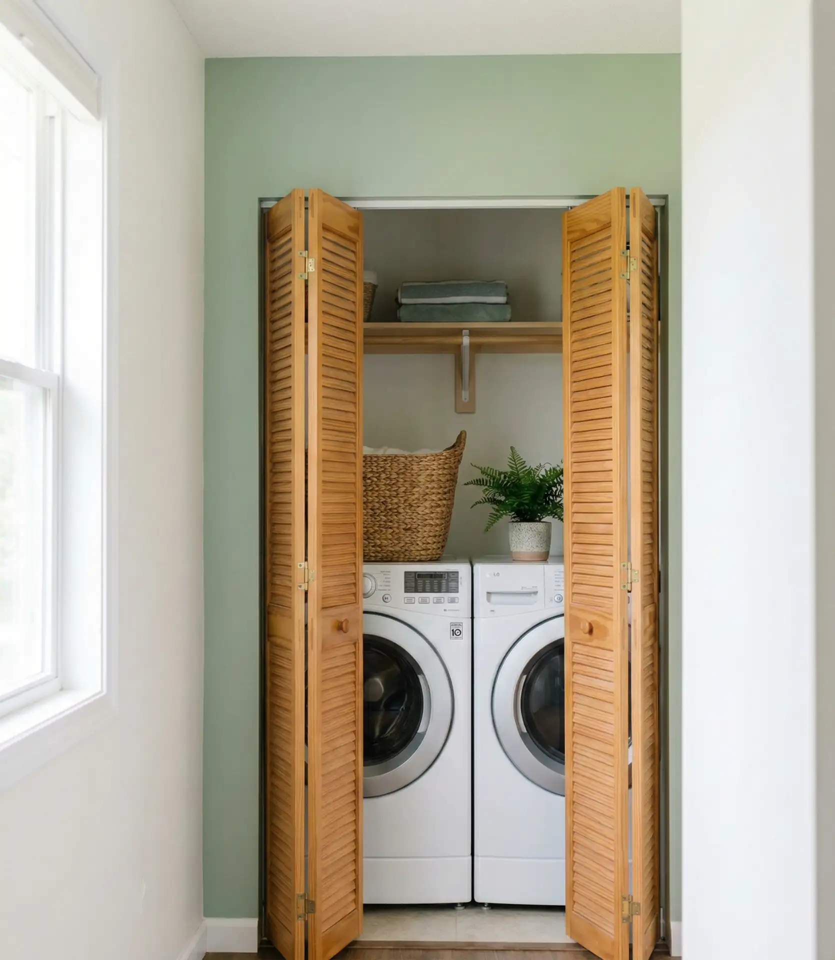 Hallway Laundry with Bifold Doors 2