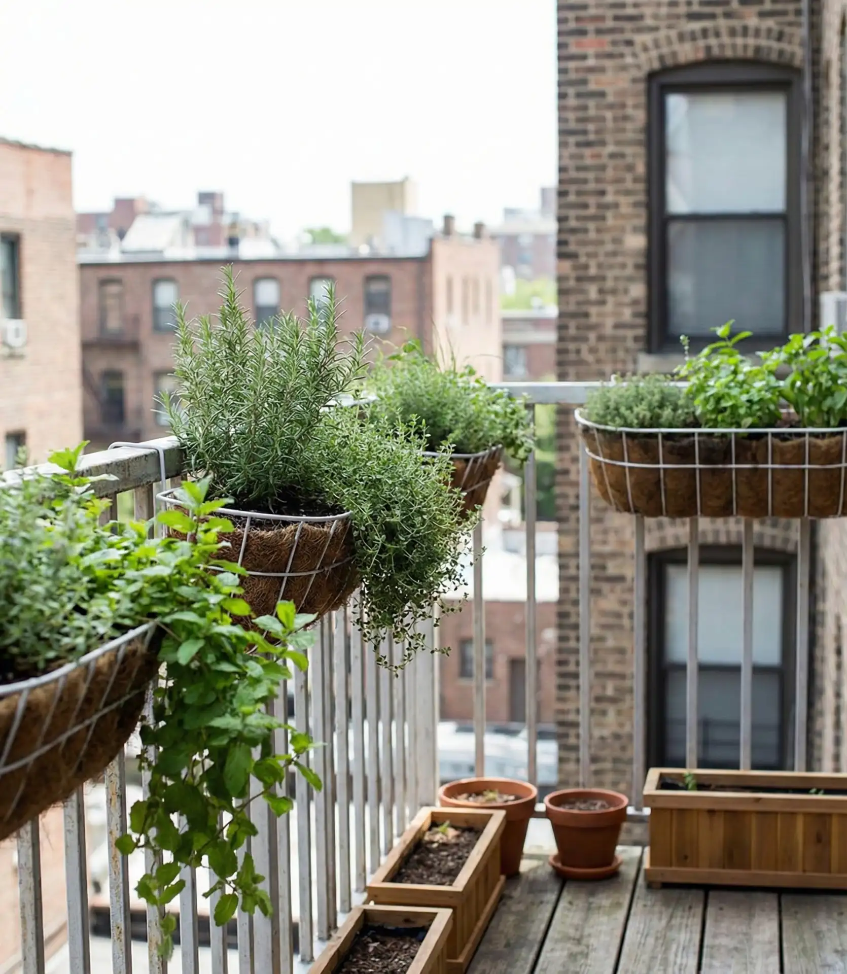 Hanging Baskets for Apartment Balconies 2