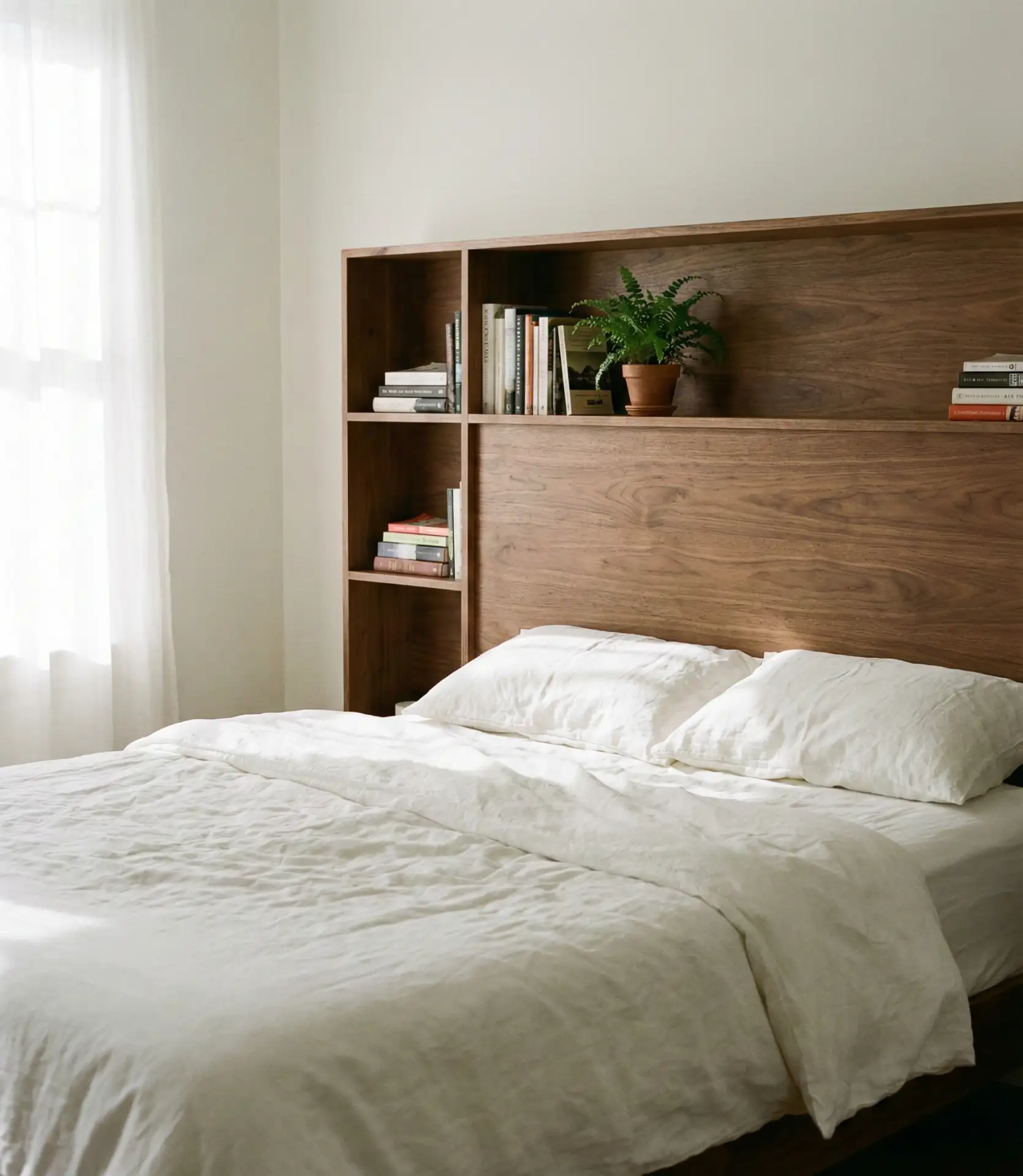 Headboard with Built-In Shelving 1