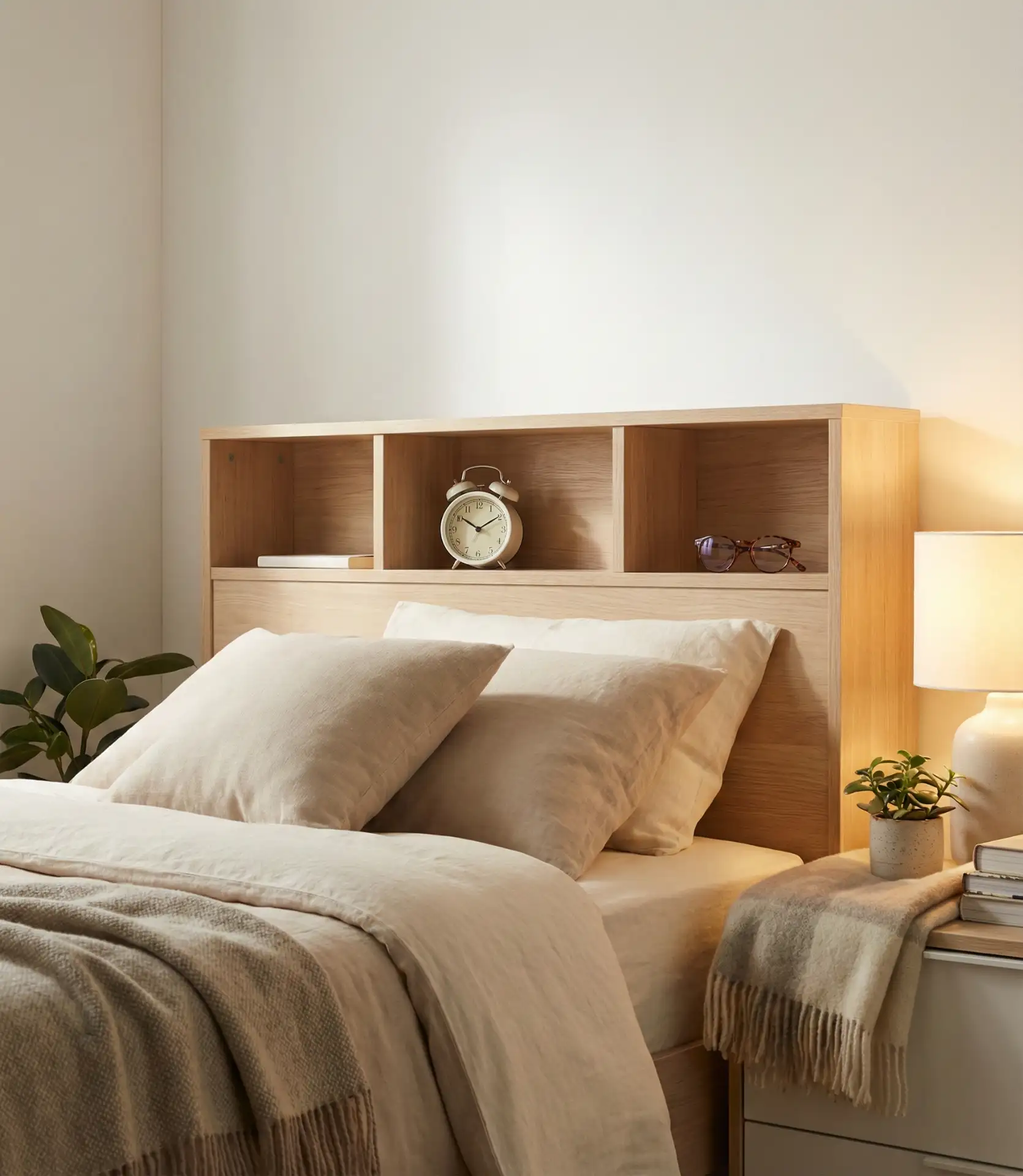 Headboard with Built-In Shelving 2