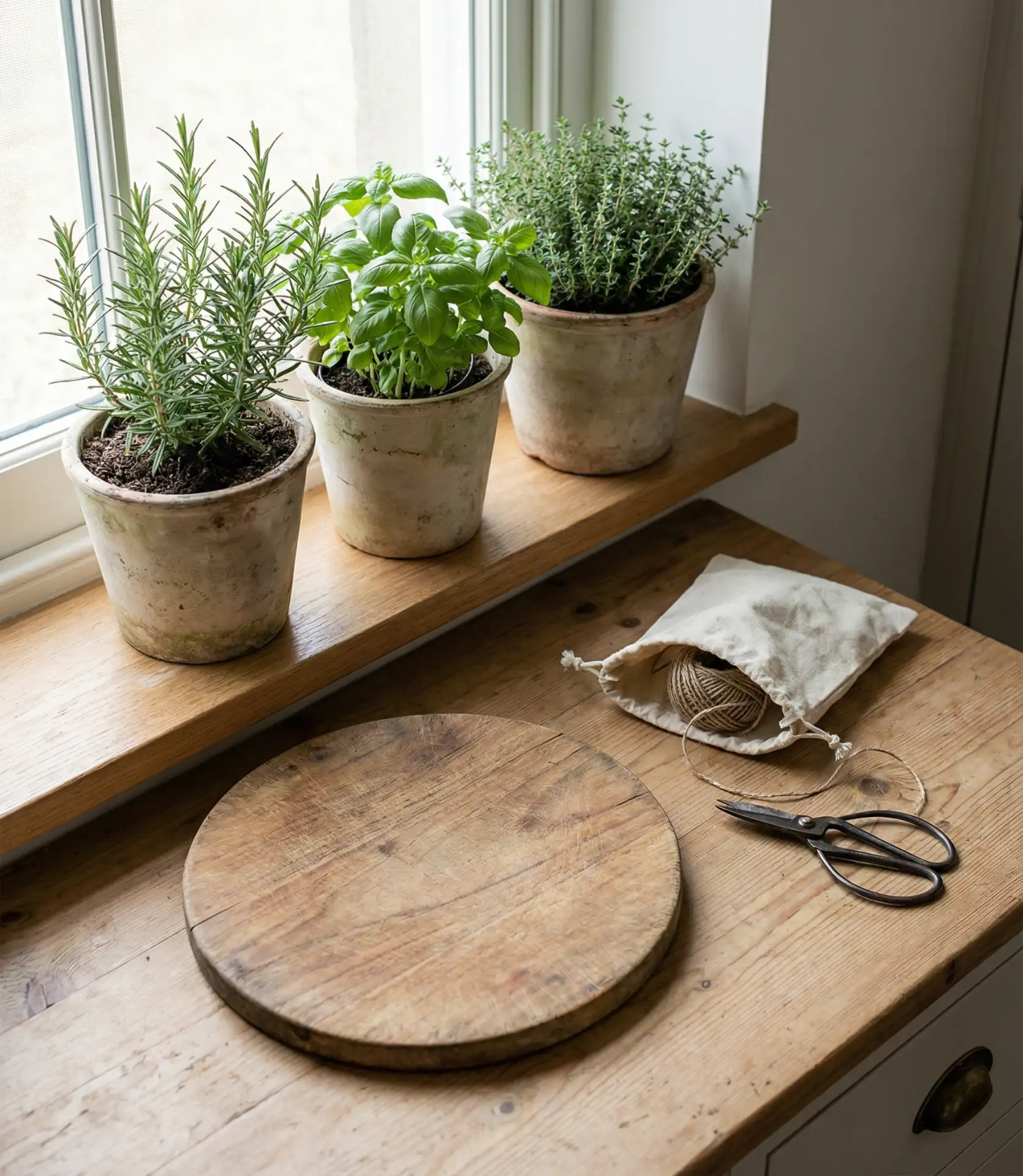 Herb Garden on a Sunny Sill 2