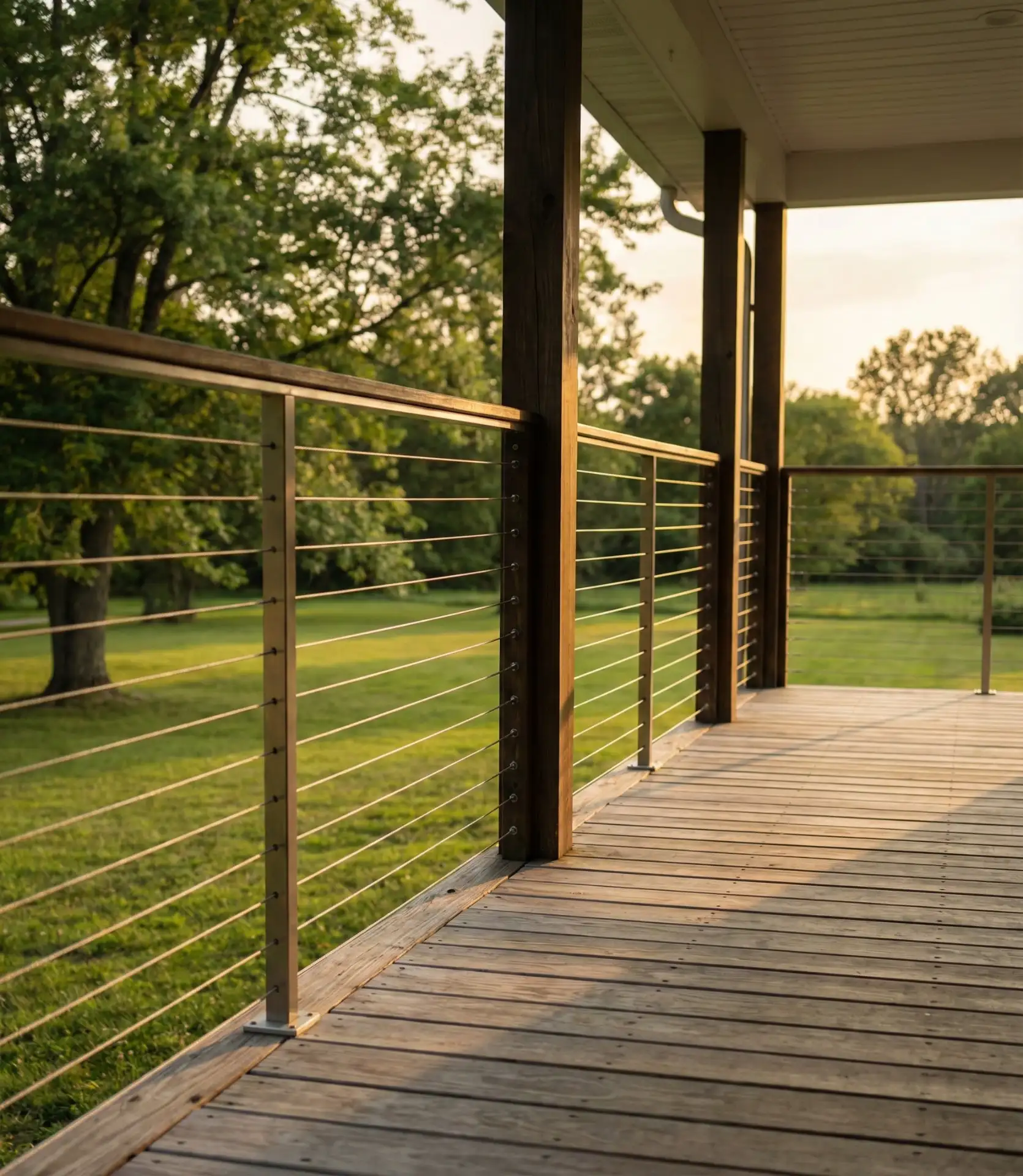 Horizontal Cable Railing for Modern Homes 2