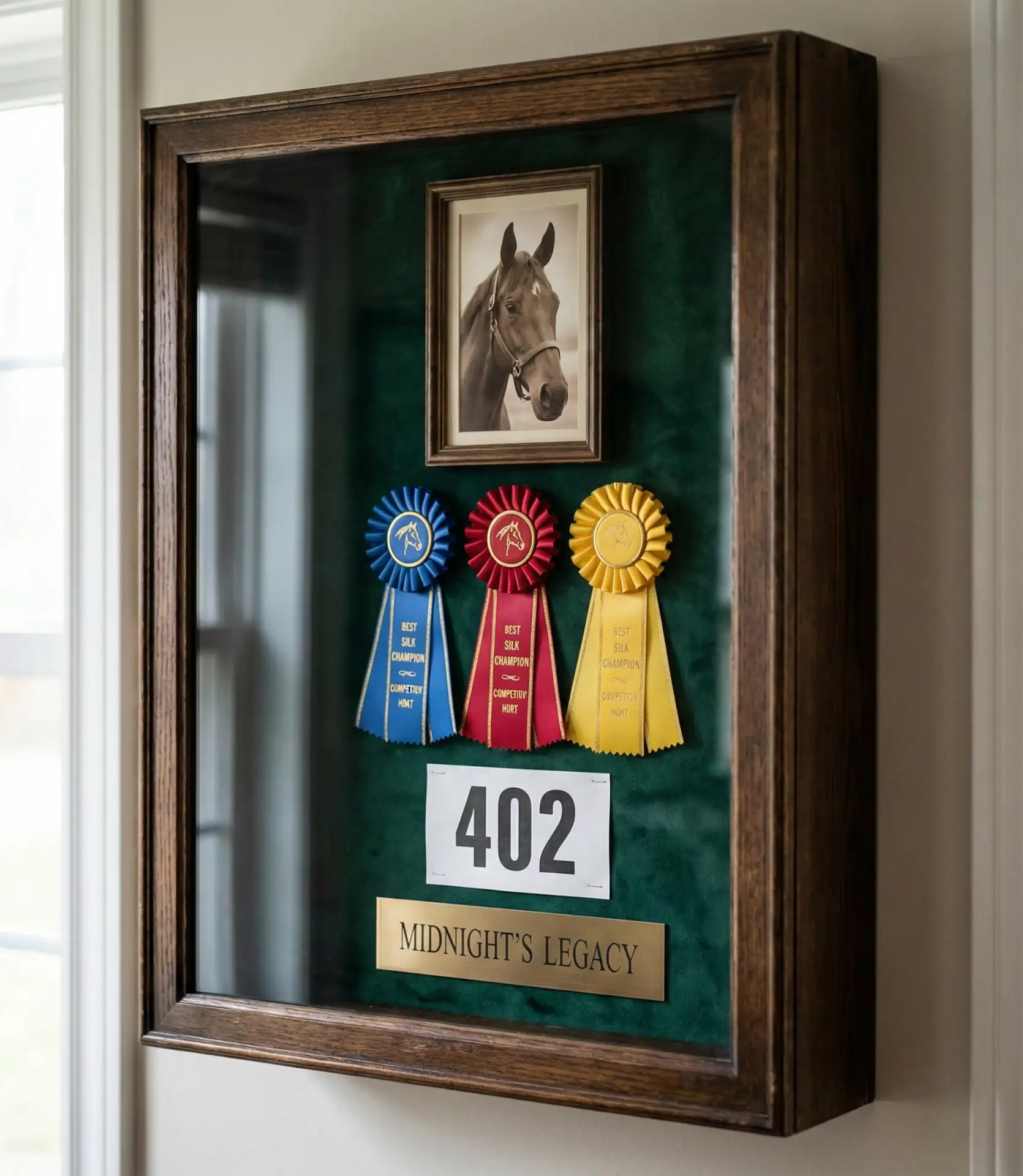 Horse Show Ribbon and Photo Display 1