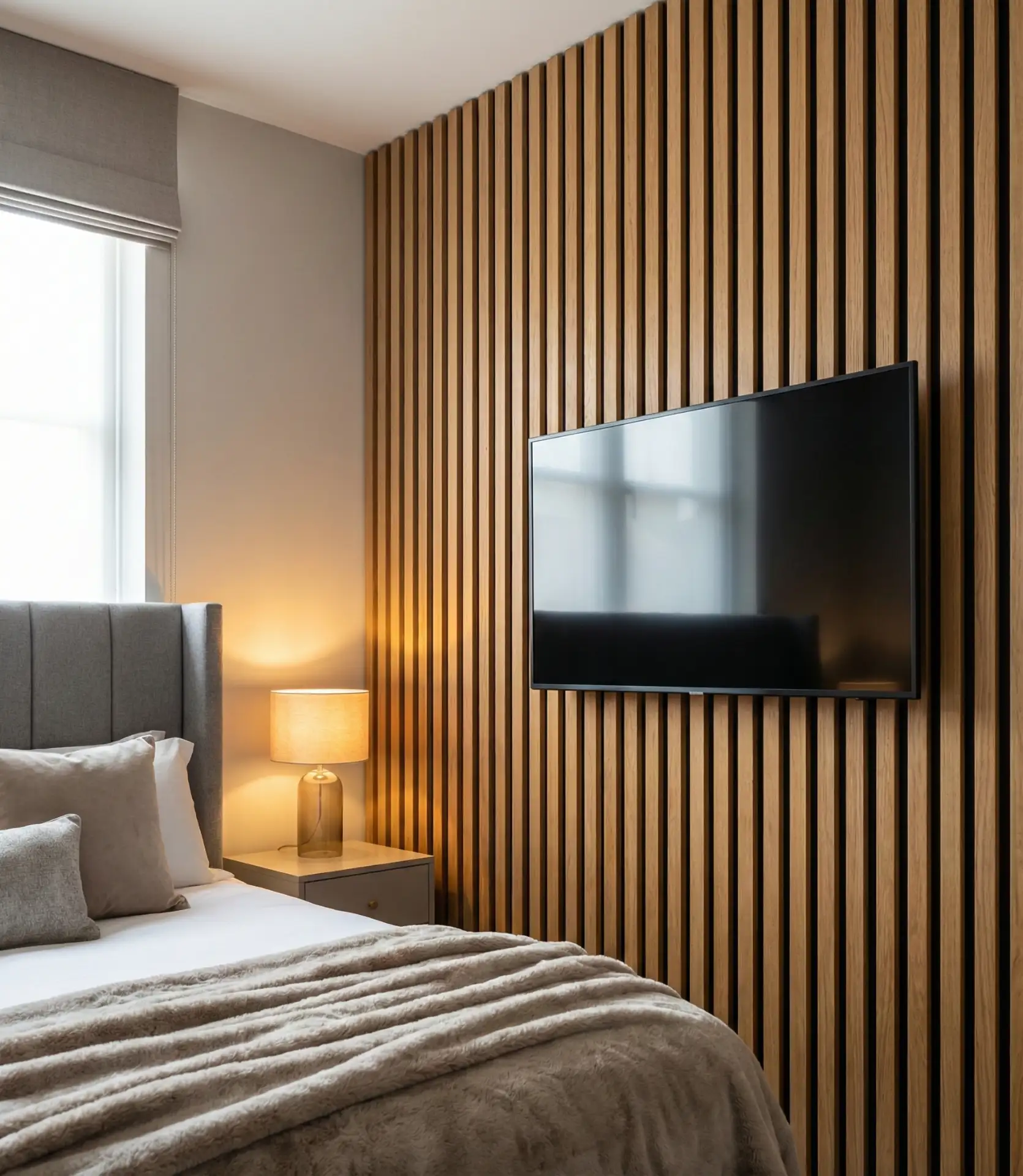 Hotel Room-Inspired Headboard Wall 2