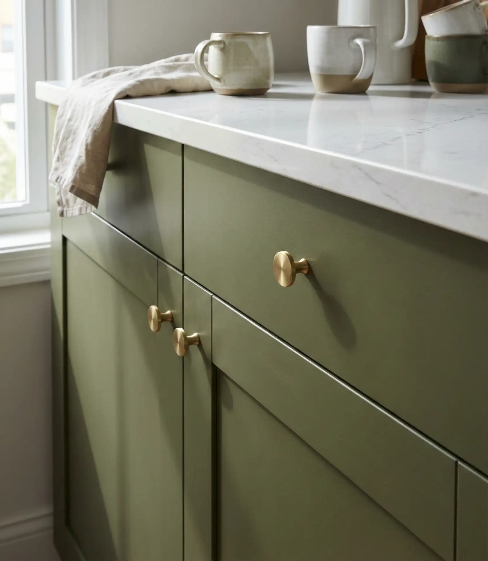 IKEA Green Kitchen Cabinets Customization 2