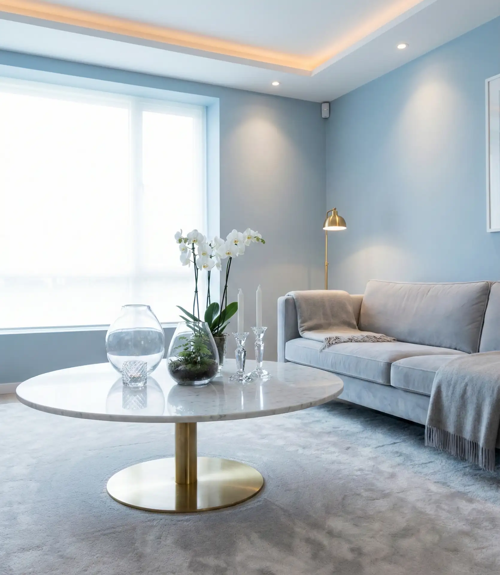 Icy Blue and Marble Luxury 1