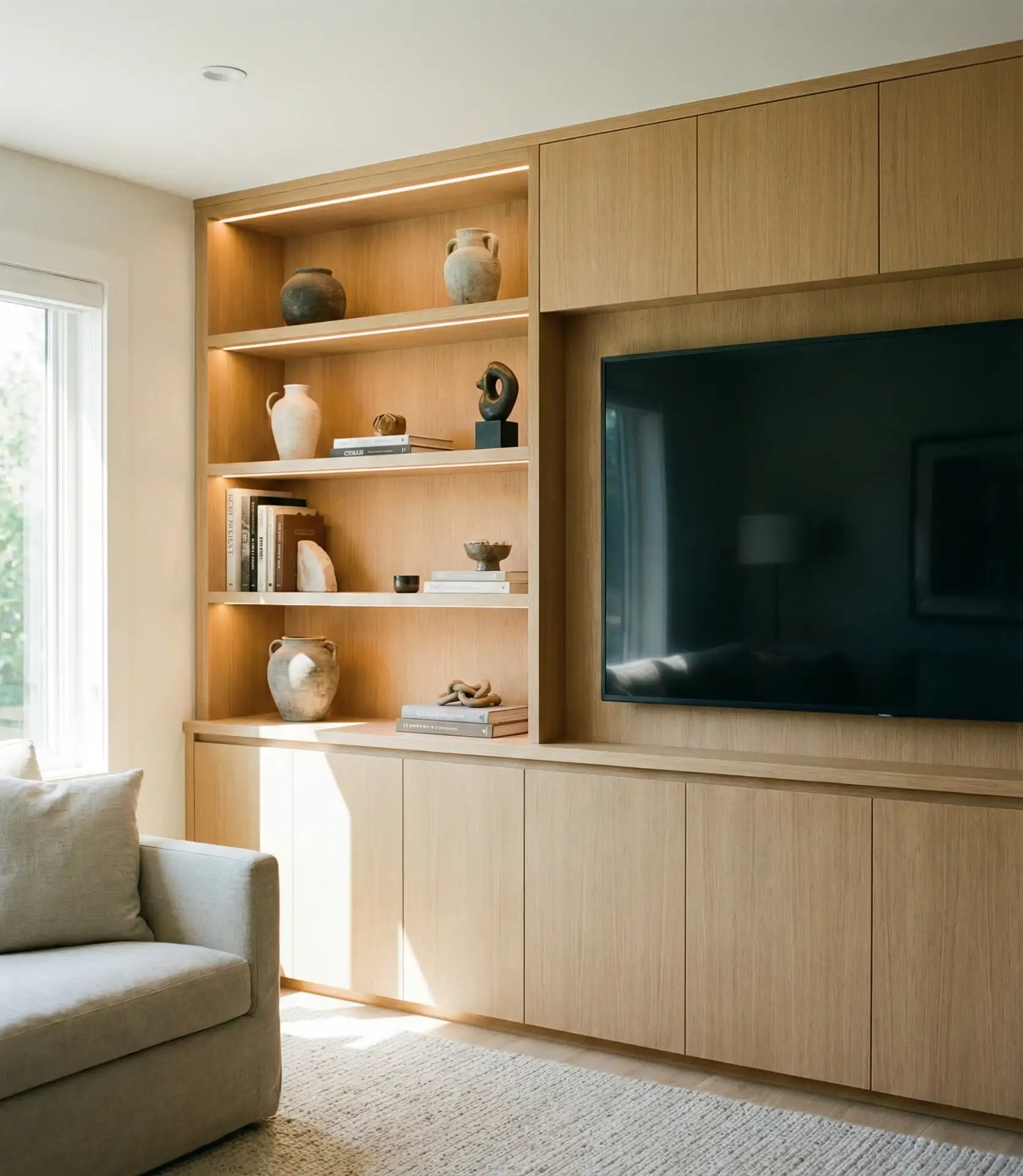 Ideas with Built-In Media Wall and Hidden Storage 1