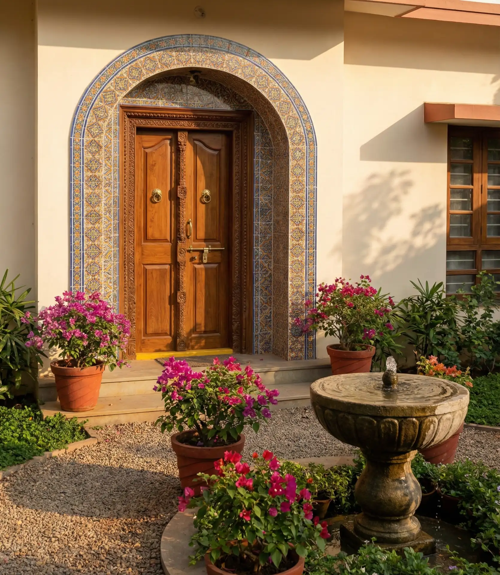 Indian-Inspired Bungalow with Cultural Fusion 2