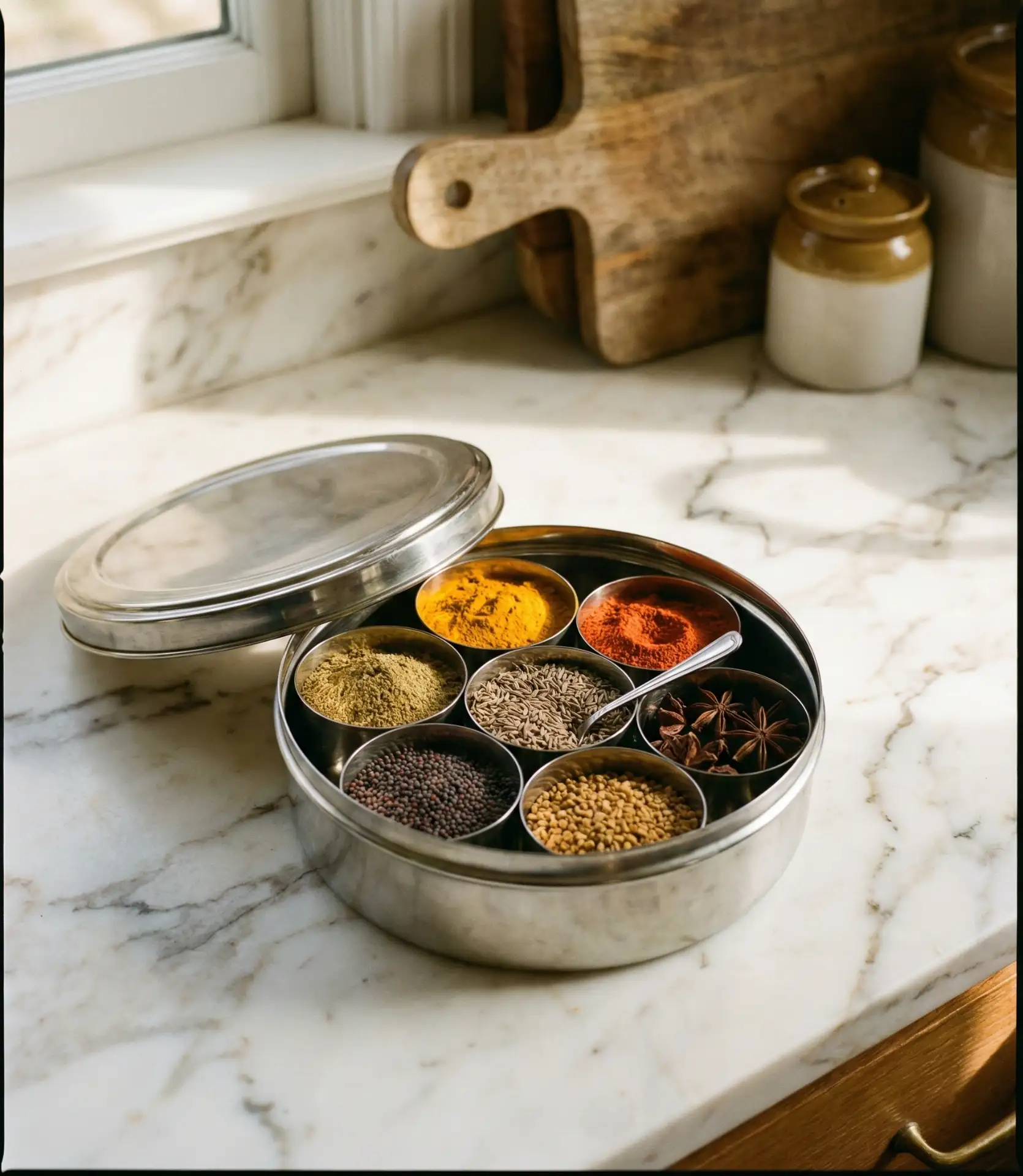 Indian Spice Storage with Masala Dabba 2