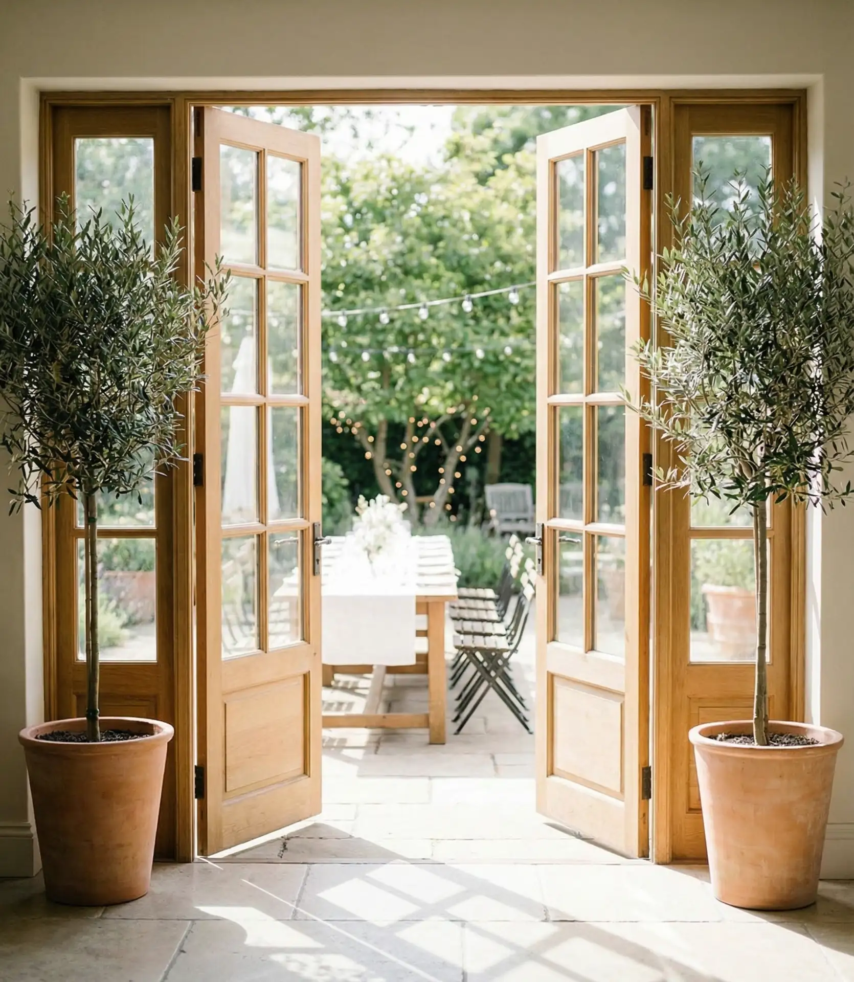 Indoor-Outdoor Flow with Potted Trees 1