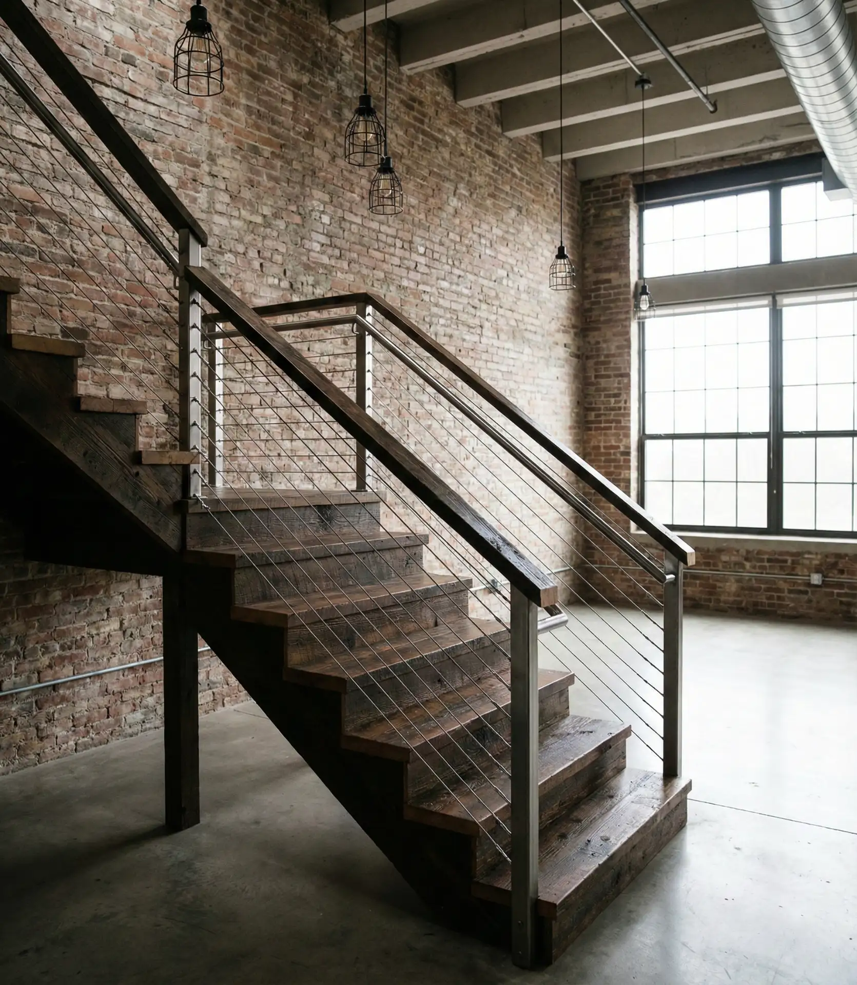 Industrial Cable Railing for Modern Lofts 2