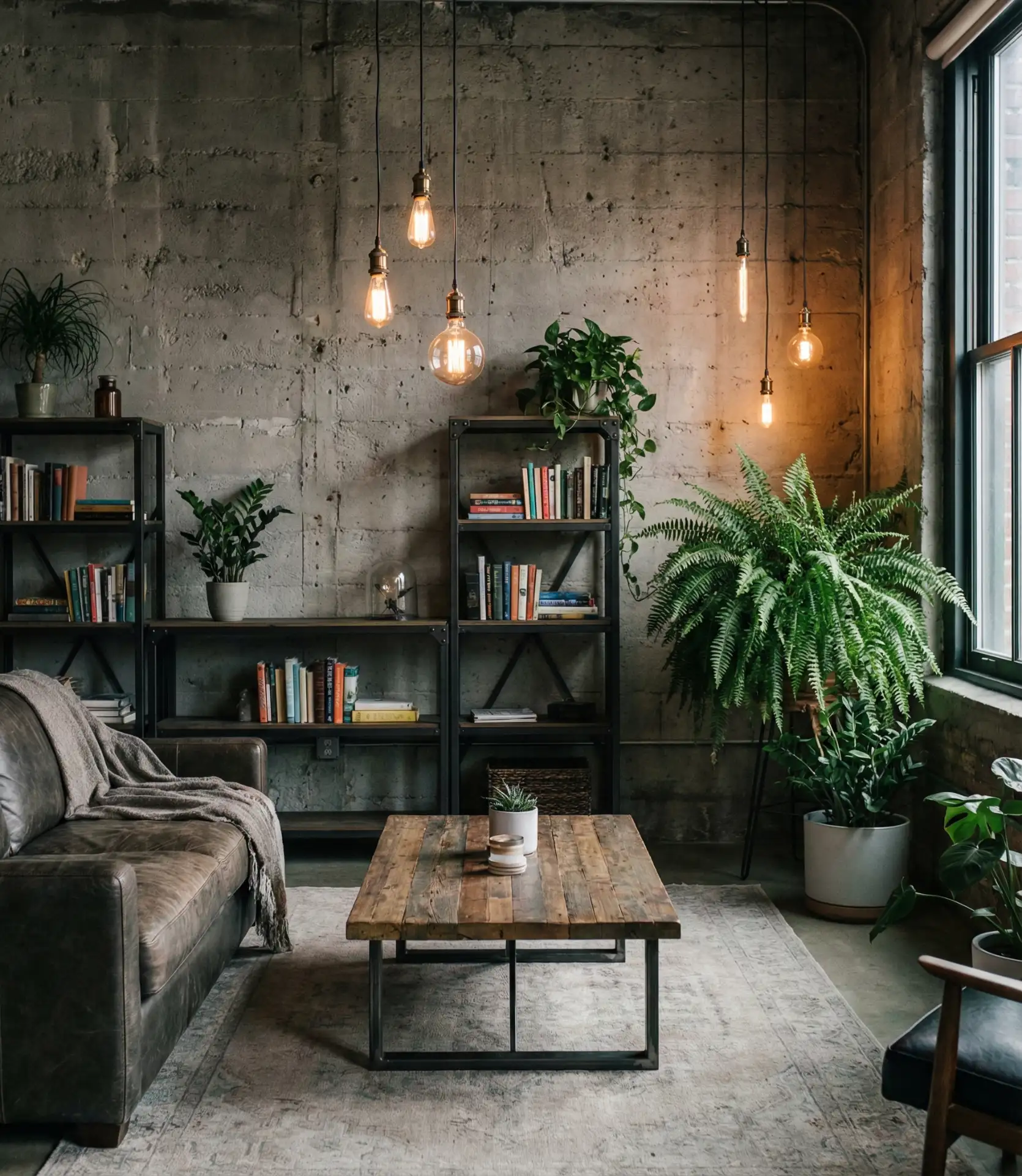 Industrial Loft with Concrete Accents 1