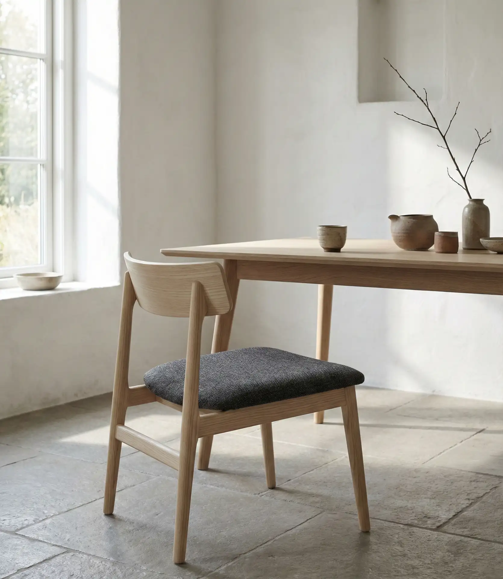 Japandi-Inspired Minimalist Wood and Fabric Combinations 1