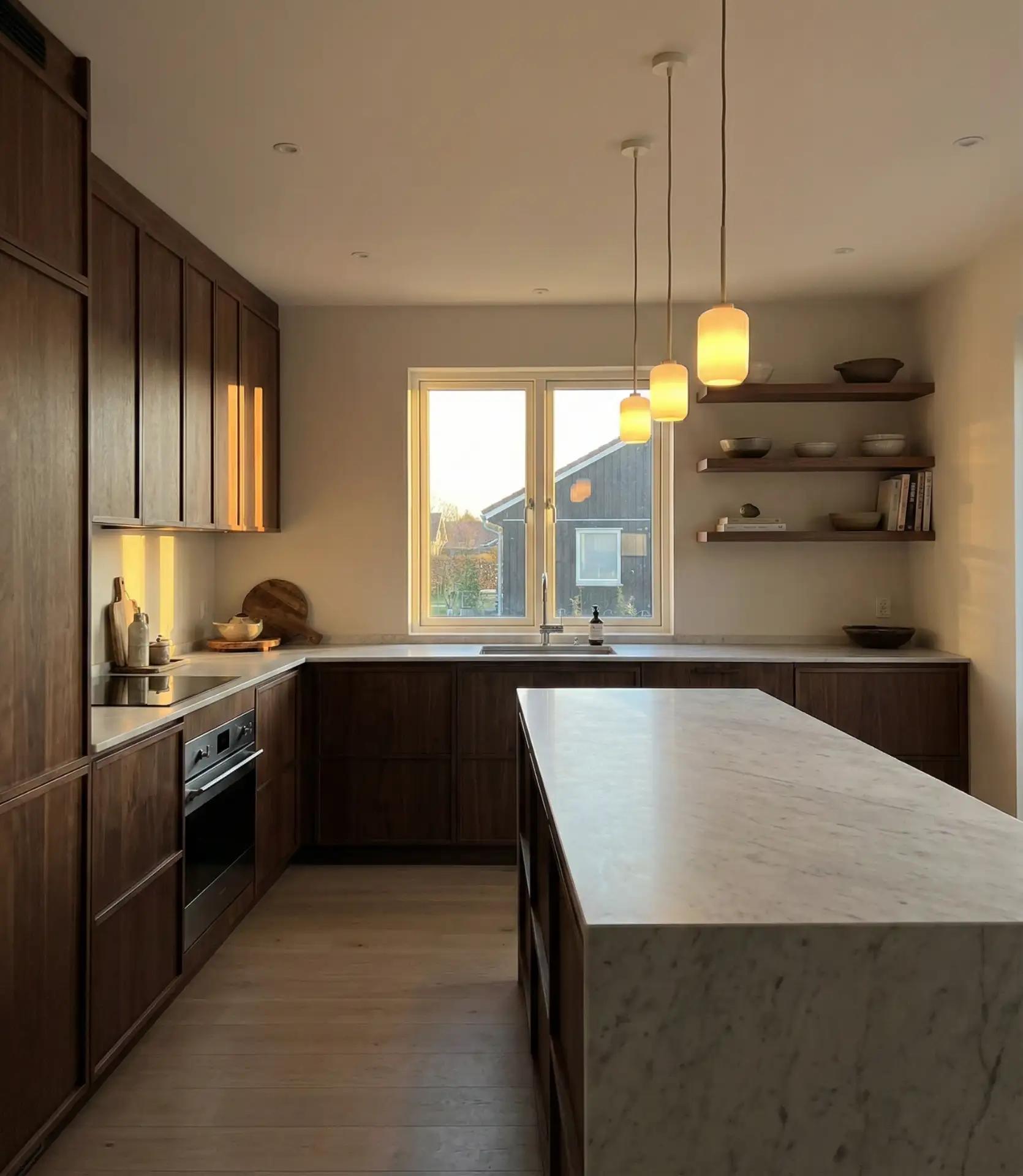 L-Shaped Layout with Island Integration 1