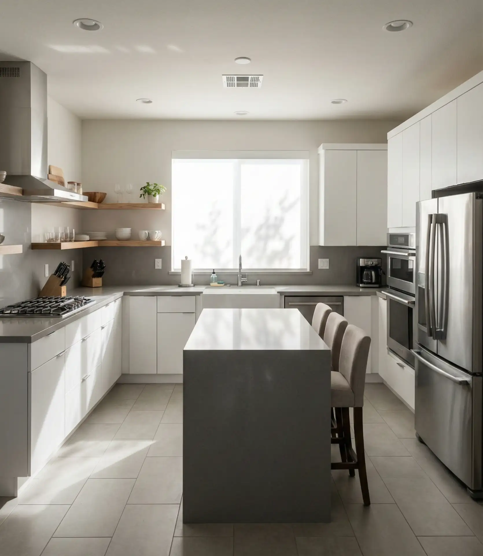 L-Shaped Layout with Island Integration 2