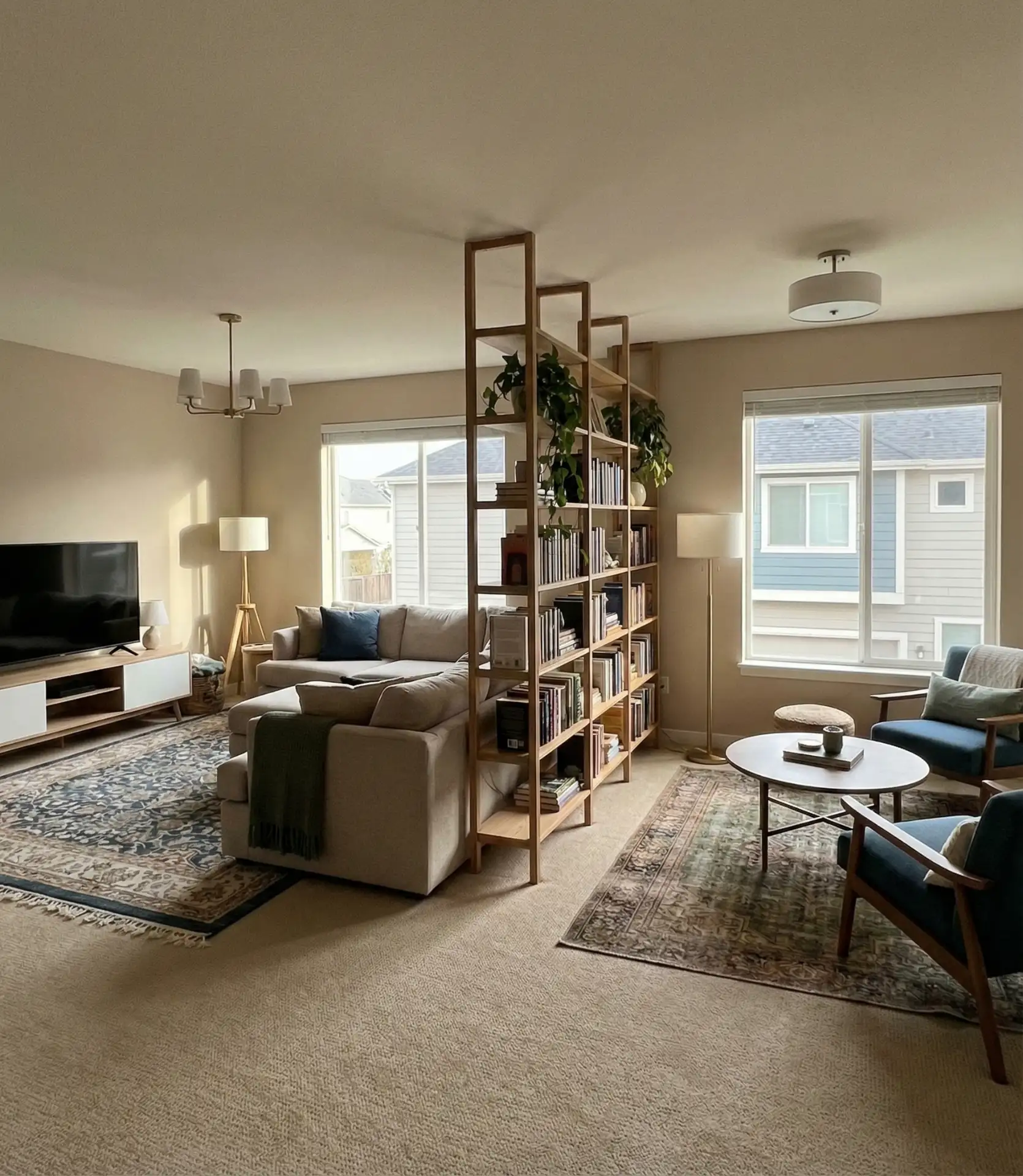 Large Family Room with Dual Seating Zones 1