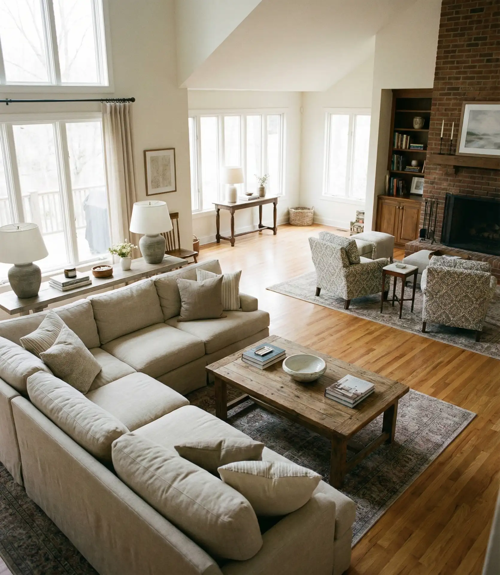 Large Living Room With Multiple Seating Zones 2