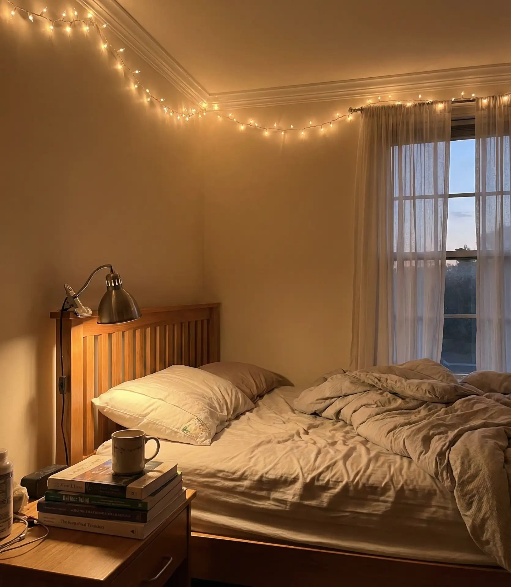 Layered Lighting with String and Clip Lamps 1