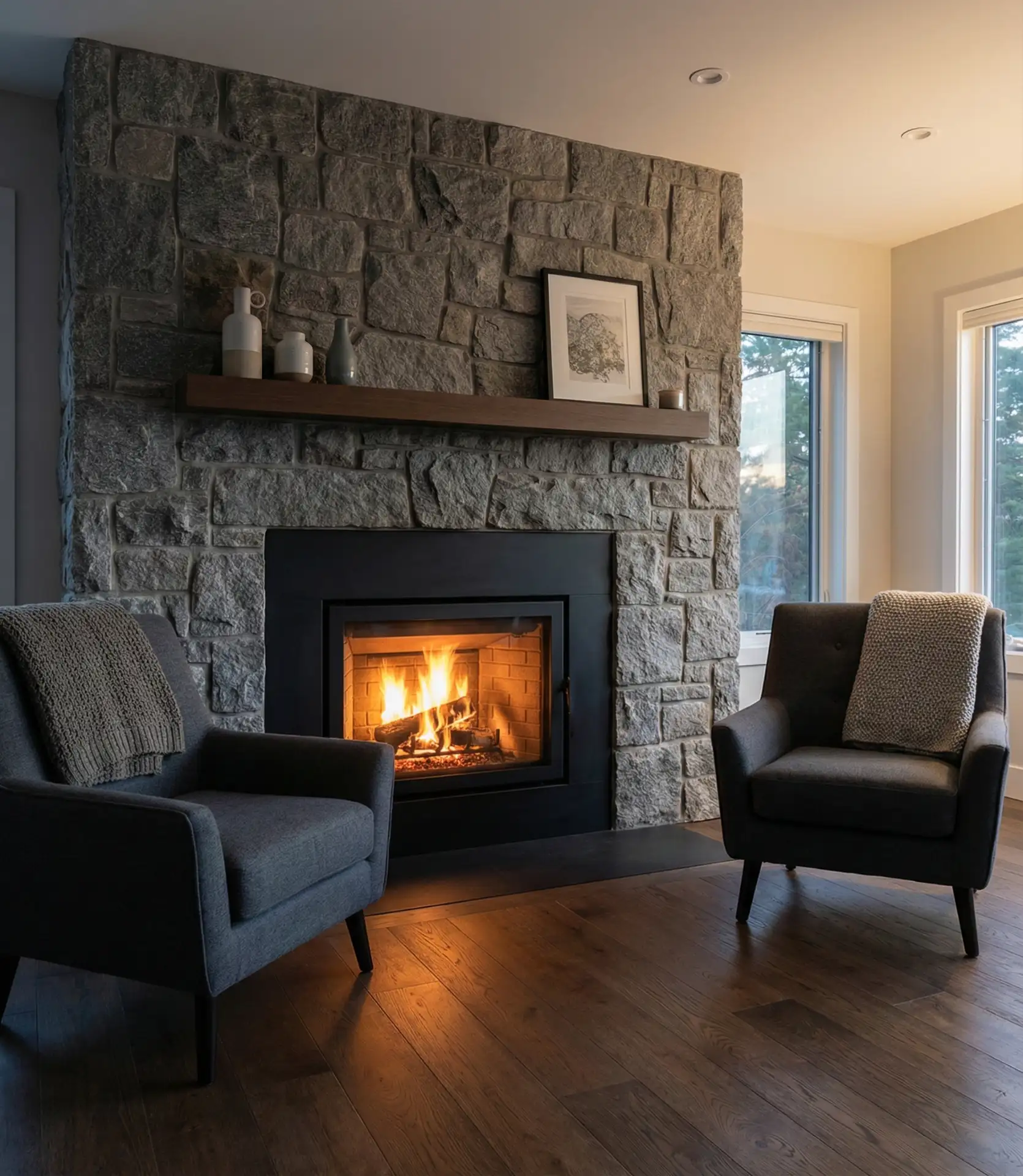 Living Rooms with Fireplace Focus 1