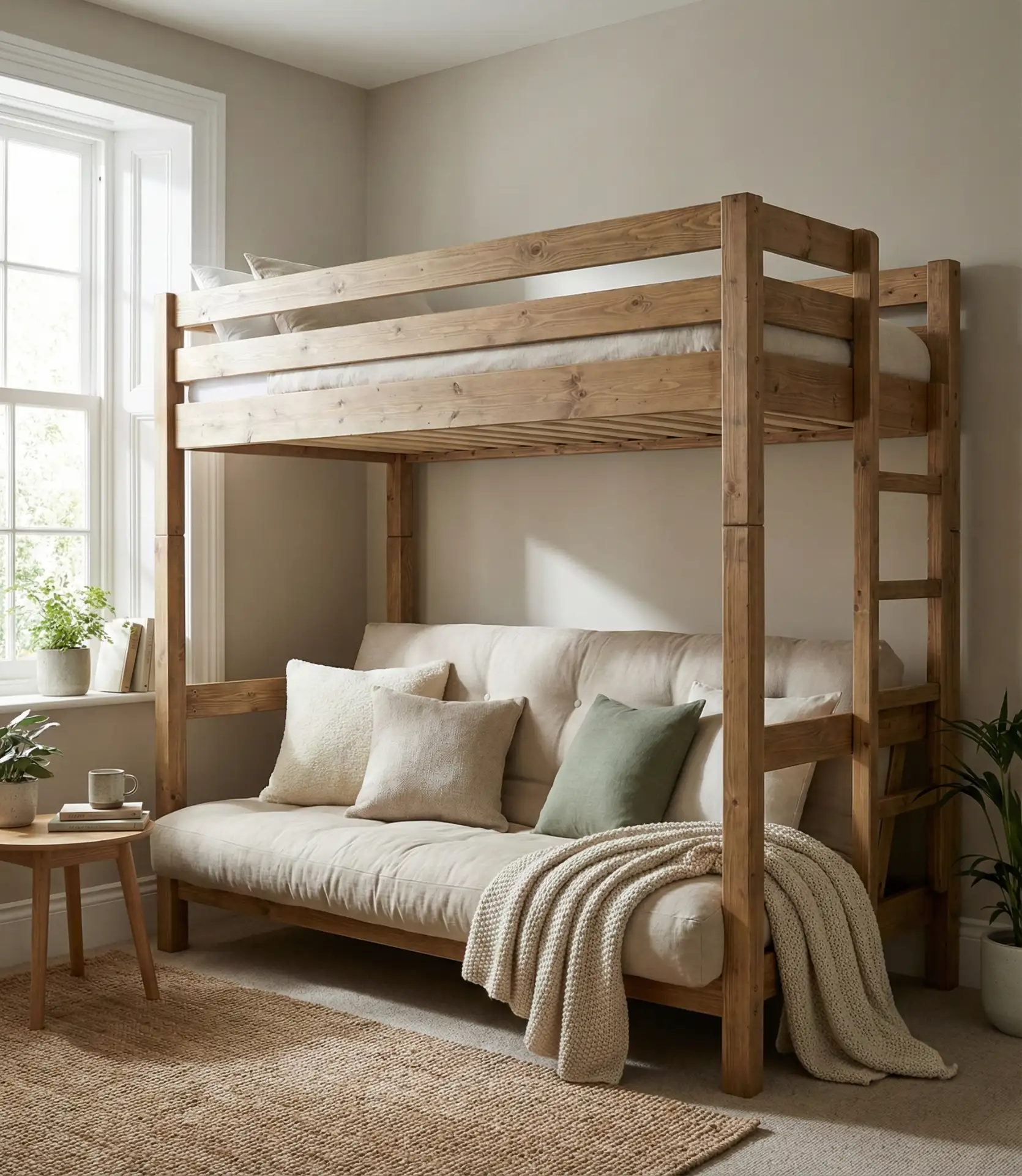 Loft Bed with Futon Underneath 2