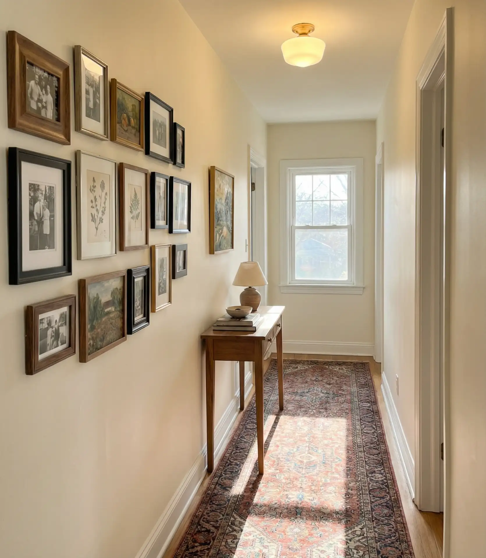 Long Entryway Hallway with Gallery Wall 1