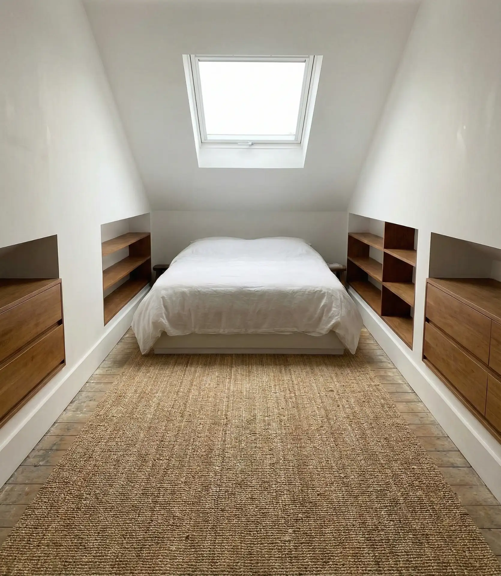 Long Narrow Attic Bedroom with Skylight 1