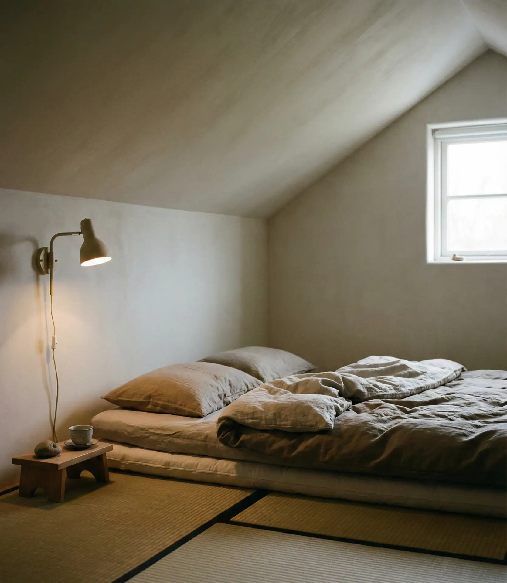 Low Attic Bedroom with Floor Mattress 1