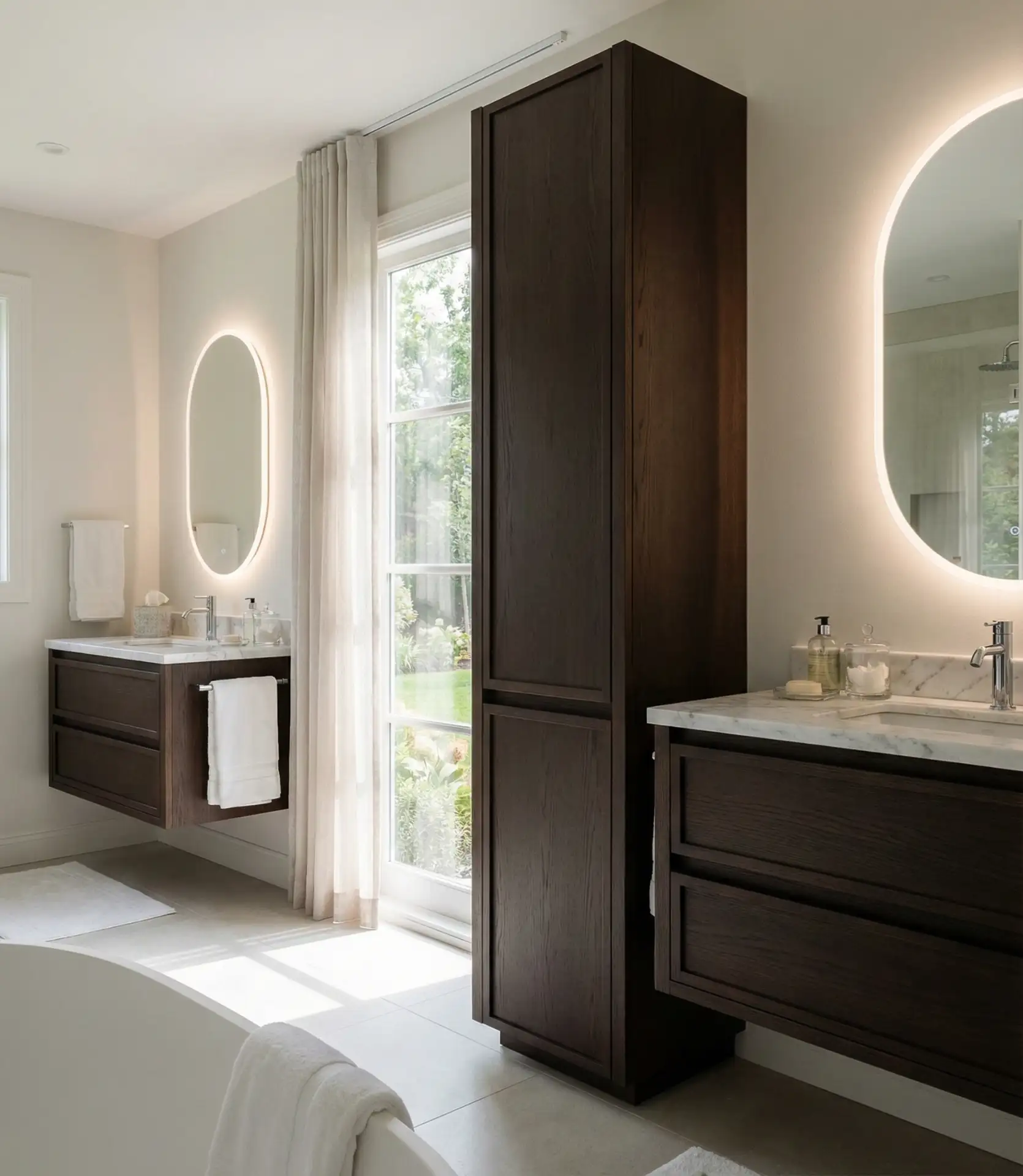 Luxury Master Bath with Dual Vanities 2