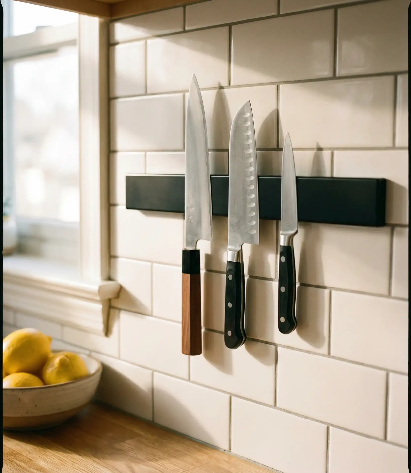 Magnetic Knife Strips for Vertical Storage 1