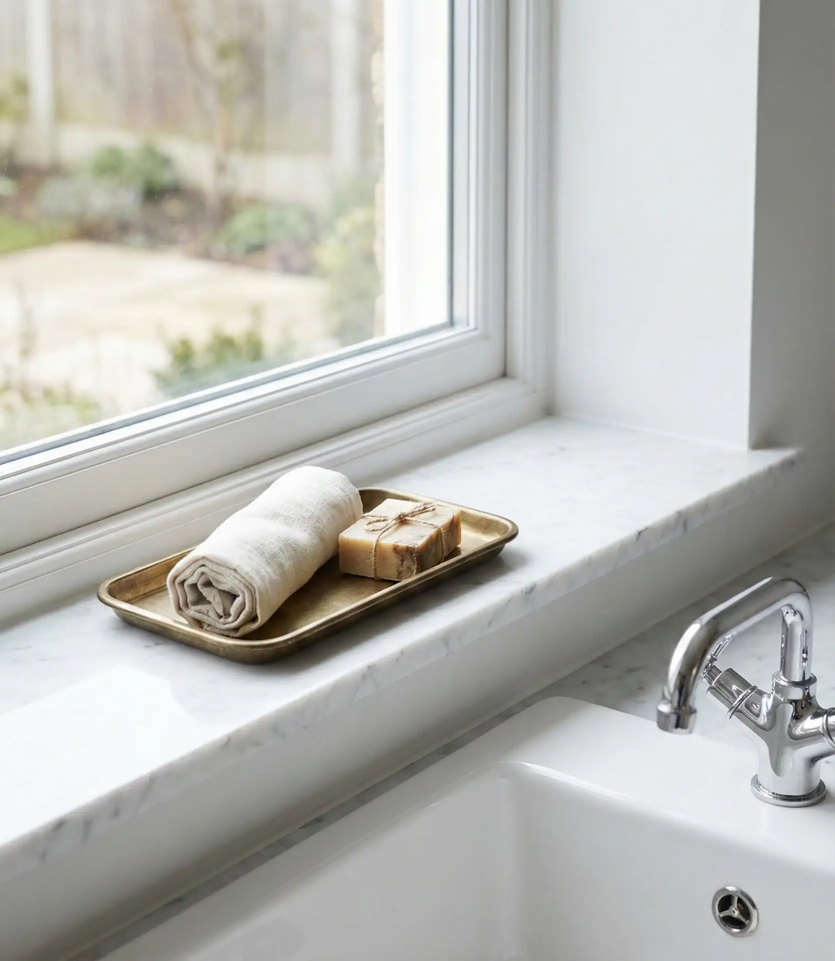 Marble Sill with Minimalist Decor 2