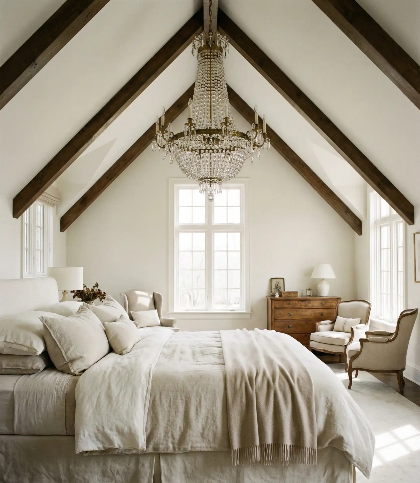 Master Bedroom with Vaulted Attic Ceiling 1