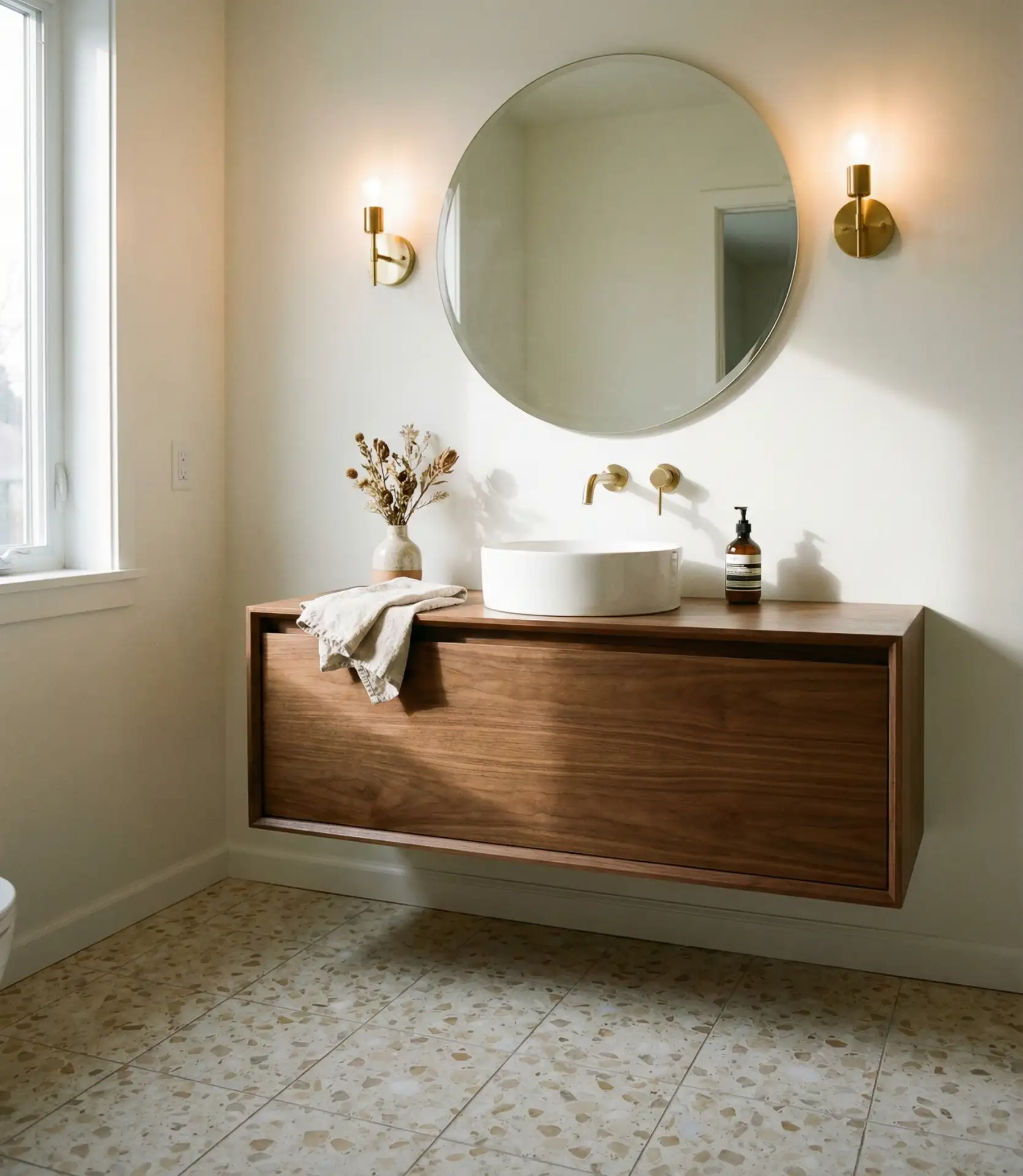 Mid Century Floating Vanities 1