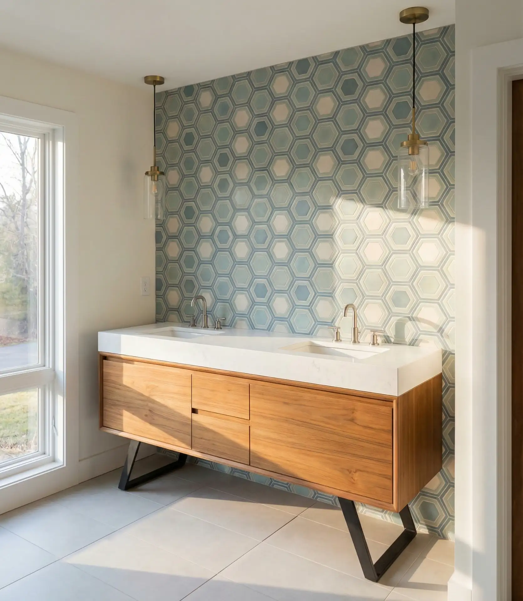 Mid Century Floating Vanities 2