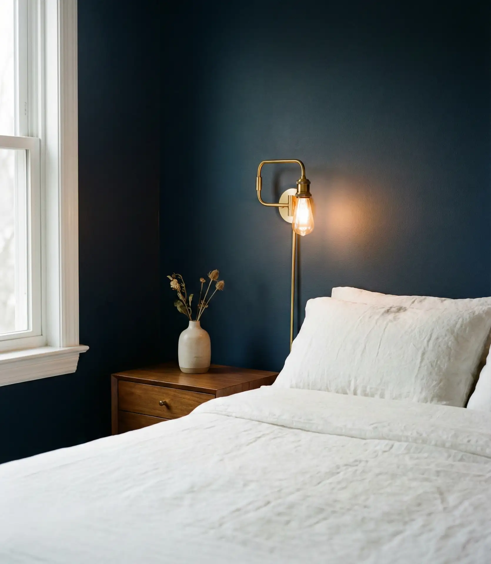 Midnight Blue with Brass and Warm Wood 1