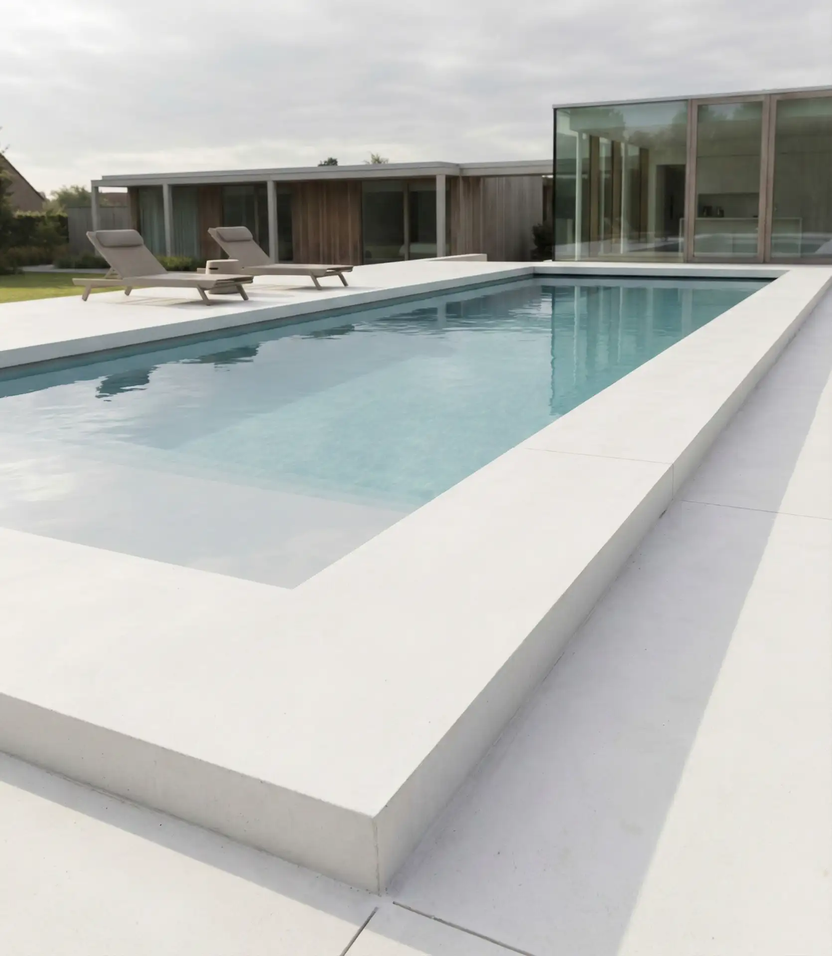 Minimalist Concrete Slab for Modern Pools 1