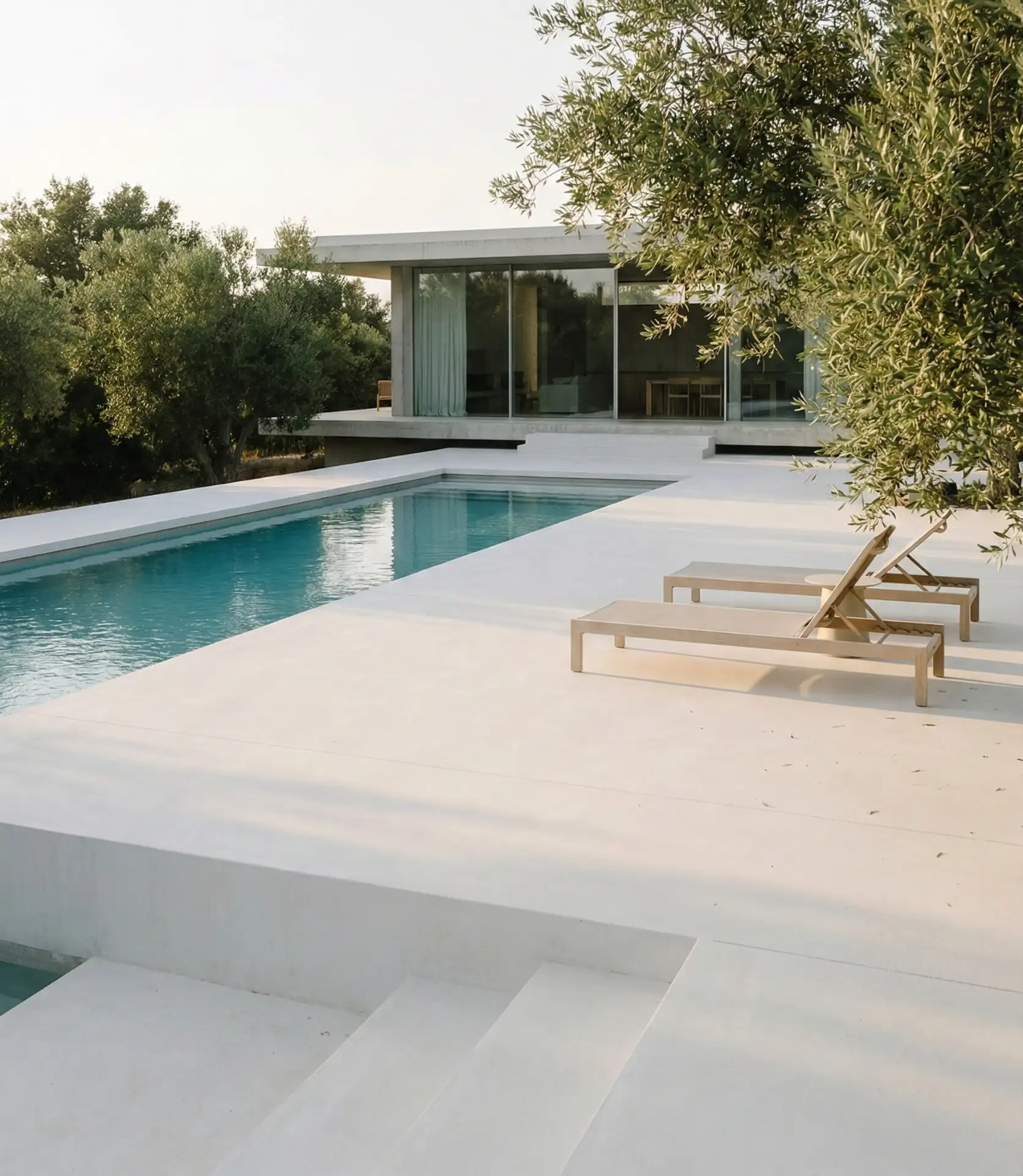 Minimalist Concrete Slab for Modern Pools 2