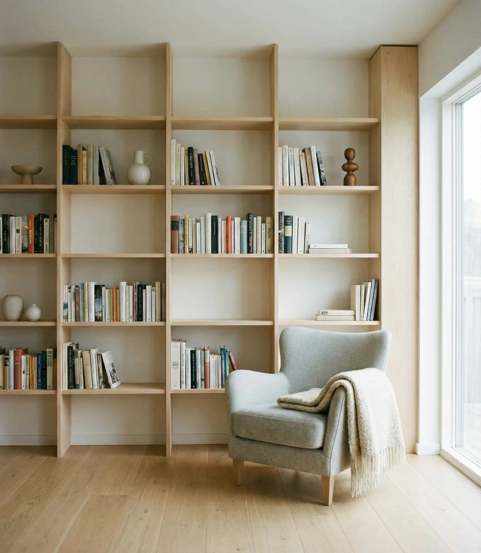 Minimalist Scandinavian Book Storage 1