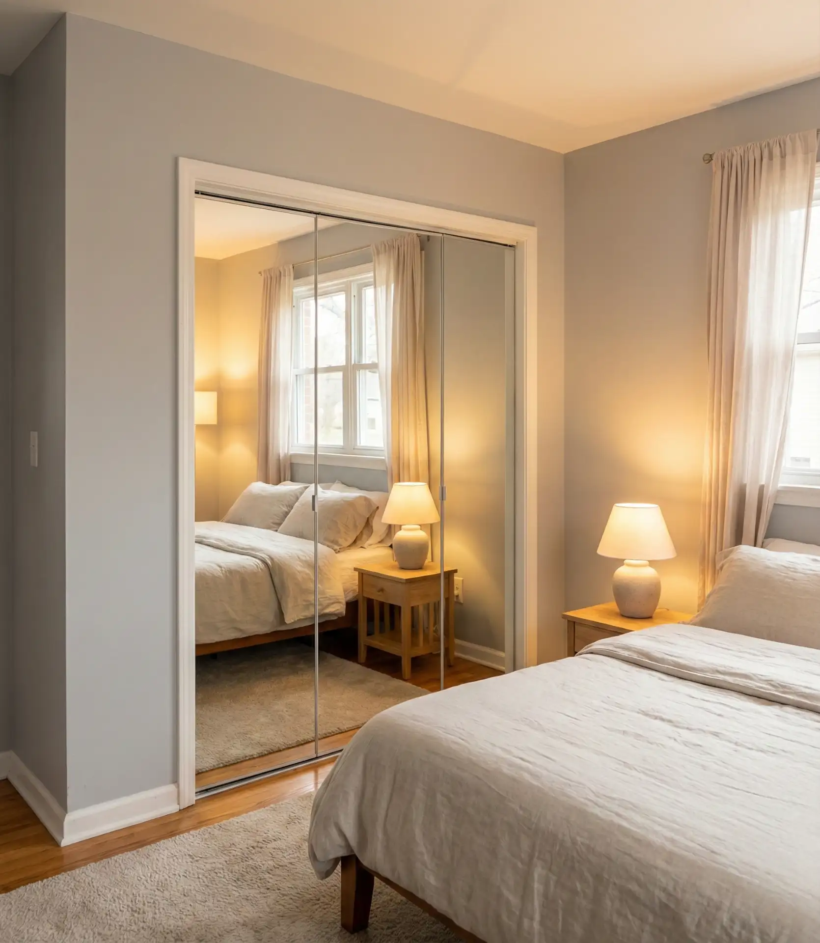 Mirror Closet Doors to Expand the Space 1