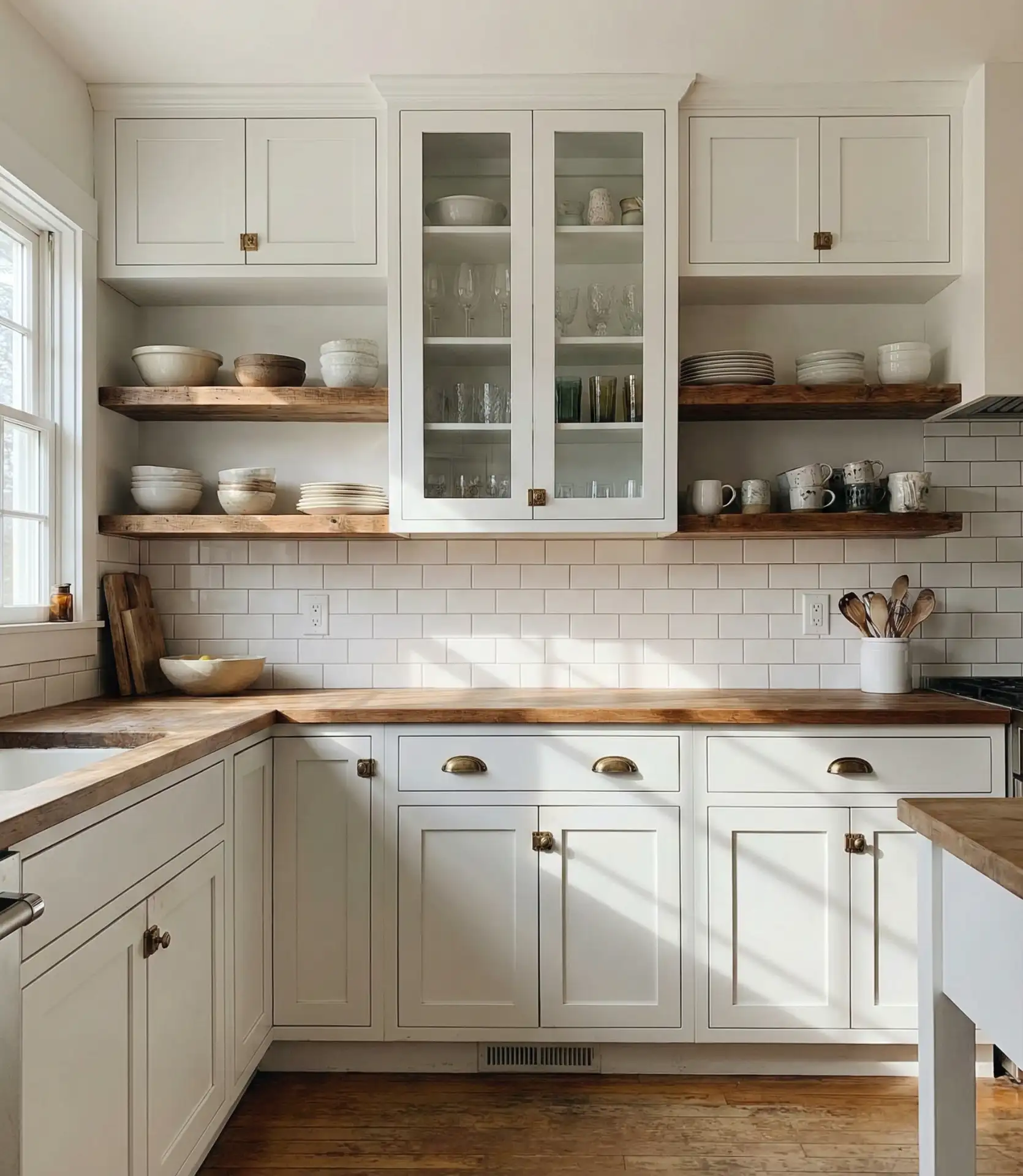 Mix of Open and Closed Cabinets 1