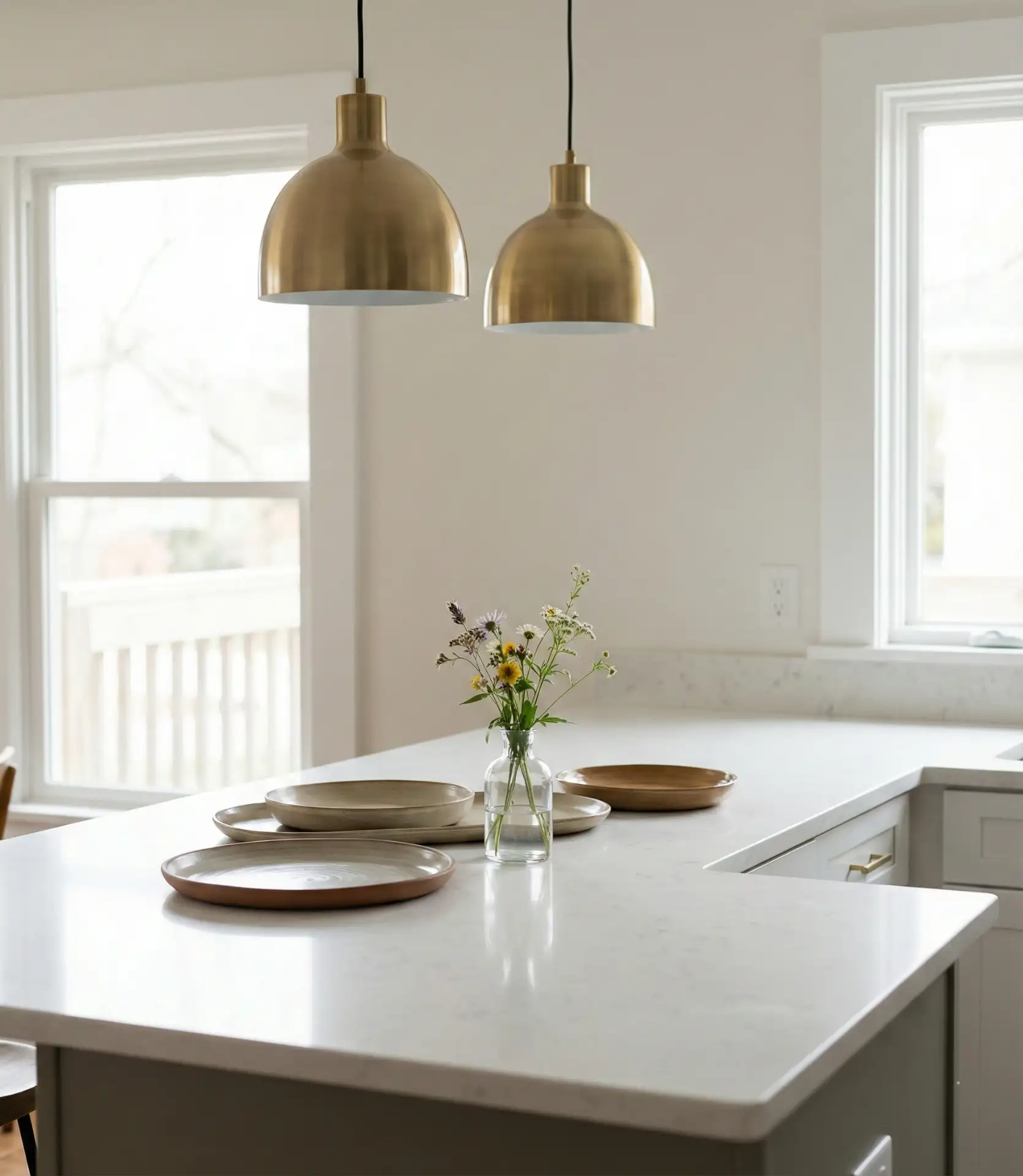 Modern Kitchen Peninsula as Buffet Extension 2