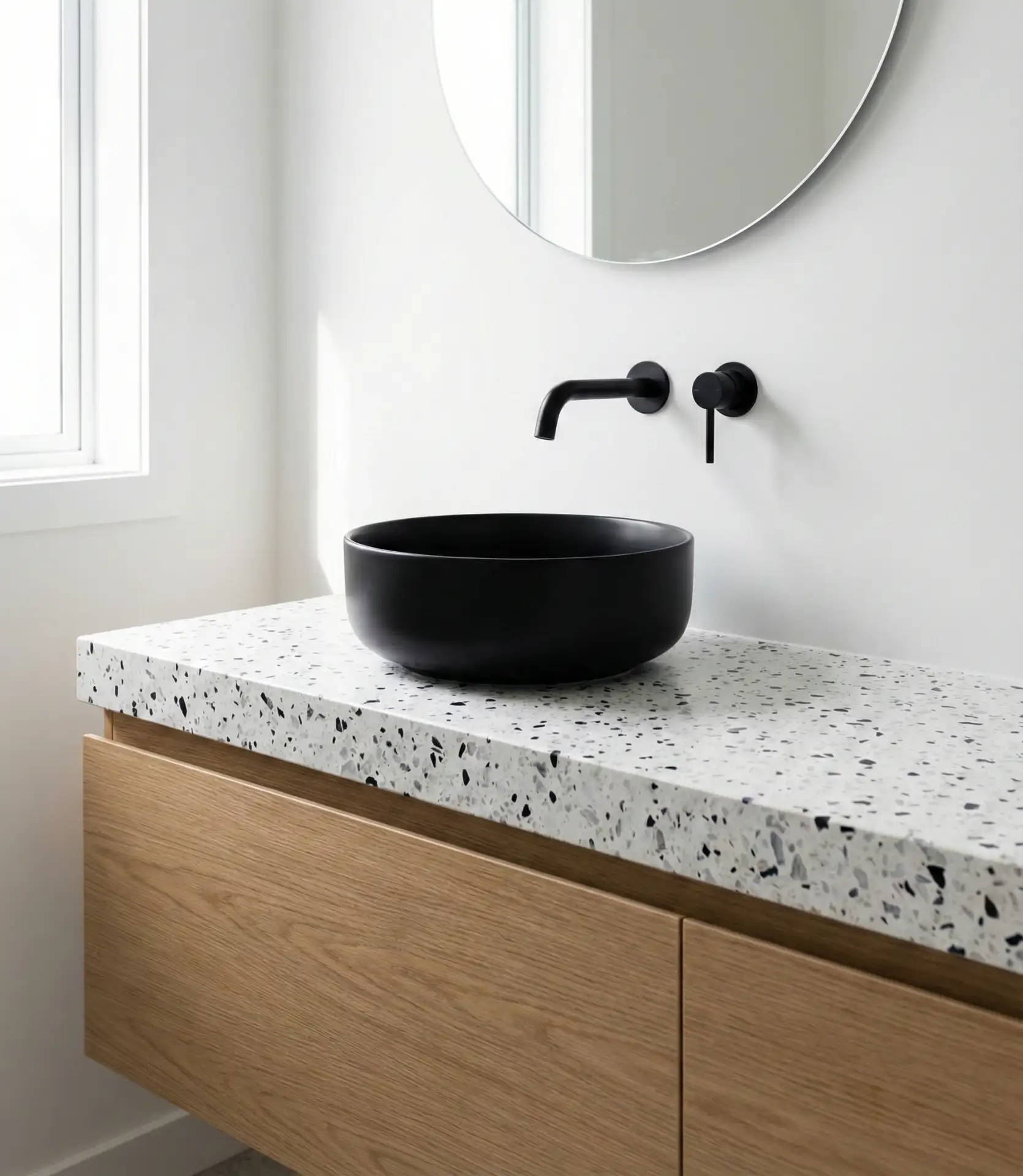 Monochrome Terrazzo or Speckled Surfaces 1